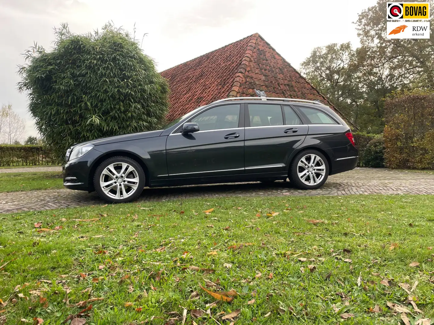 Mercedes-Benz C 180 Estate CDI Ambition Avantgarde-NAVI-XENON-1/2 LEER Zwart - 1