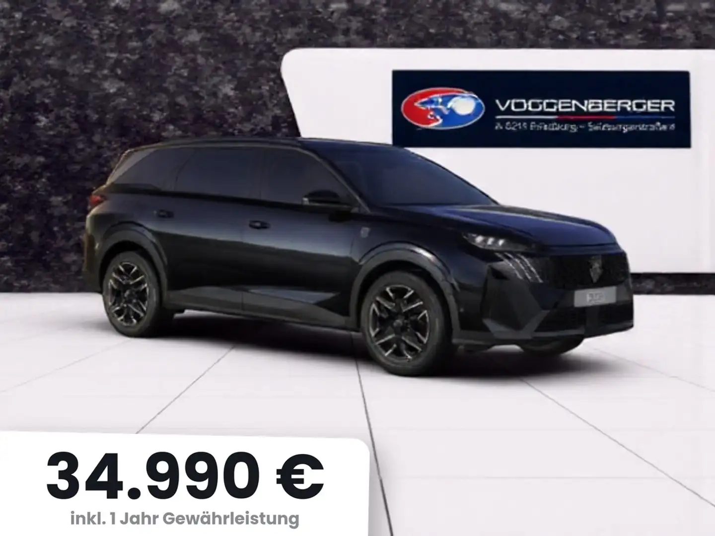 Peugeot 5008 5008 Hybrid 145 e-DCS6 GT Schwarz - 1