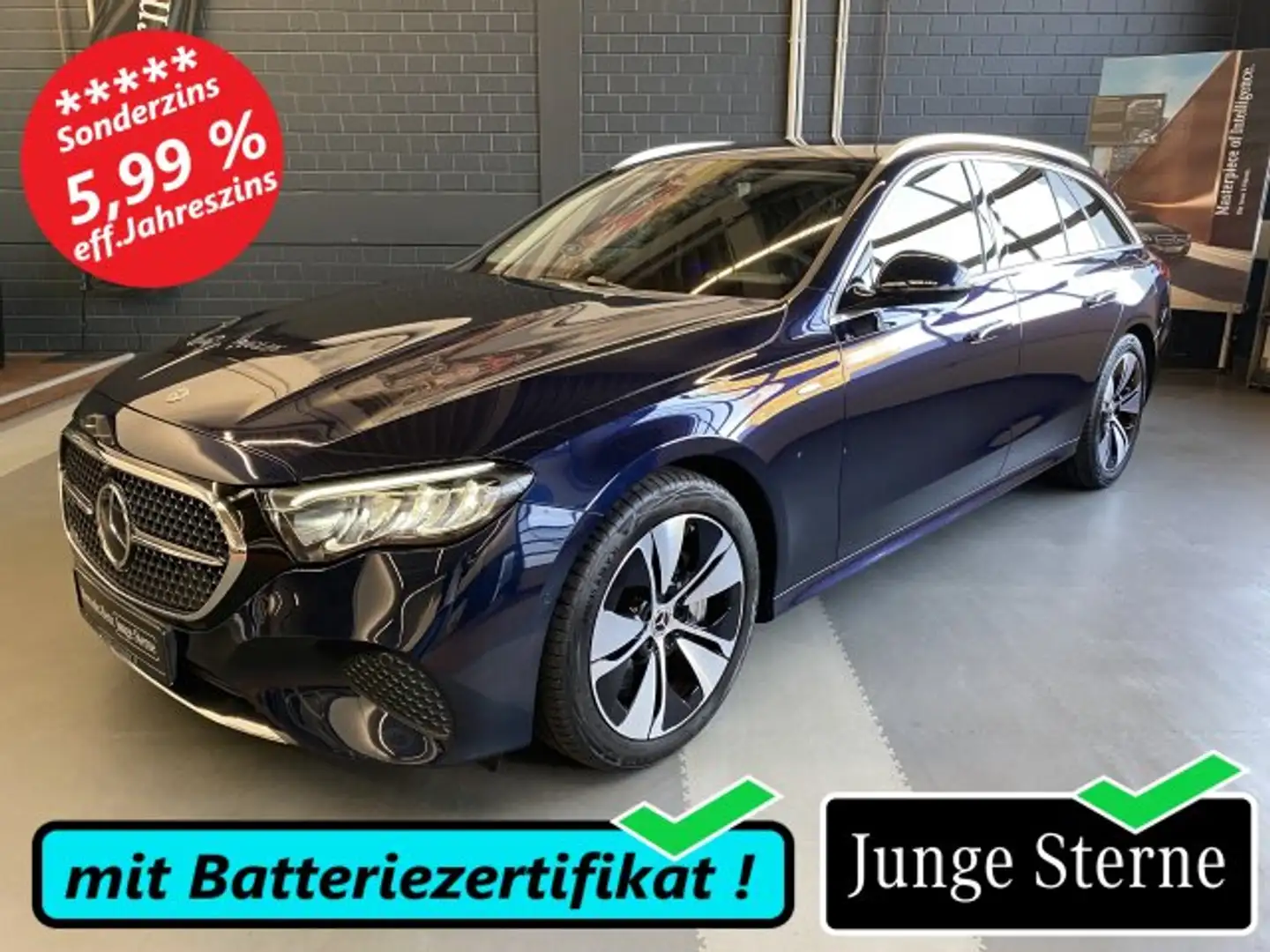 Mercedes-Benz E 300 E 300 de T Avantgarde LED MBUX Kamera AHK 19" Blau - 1