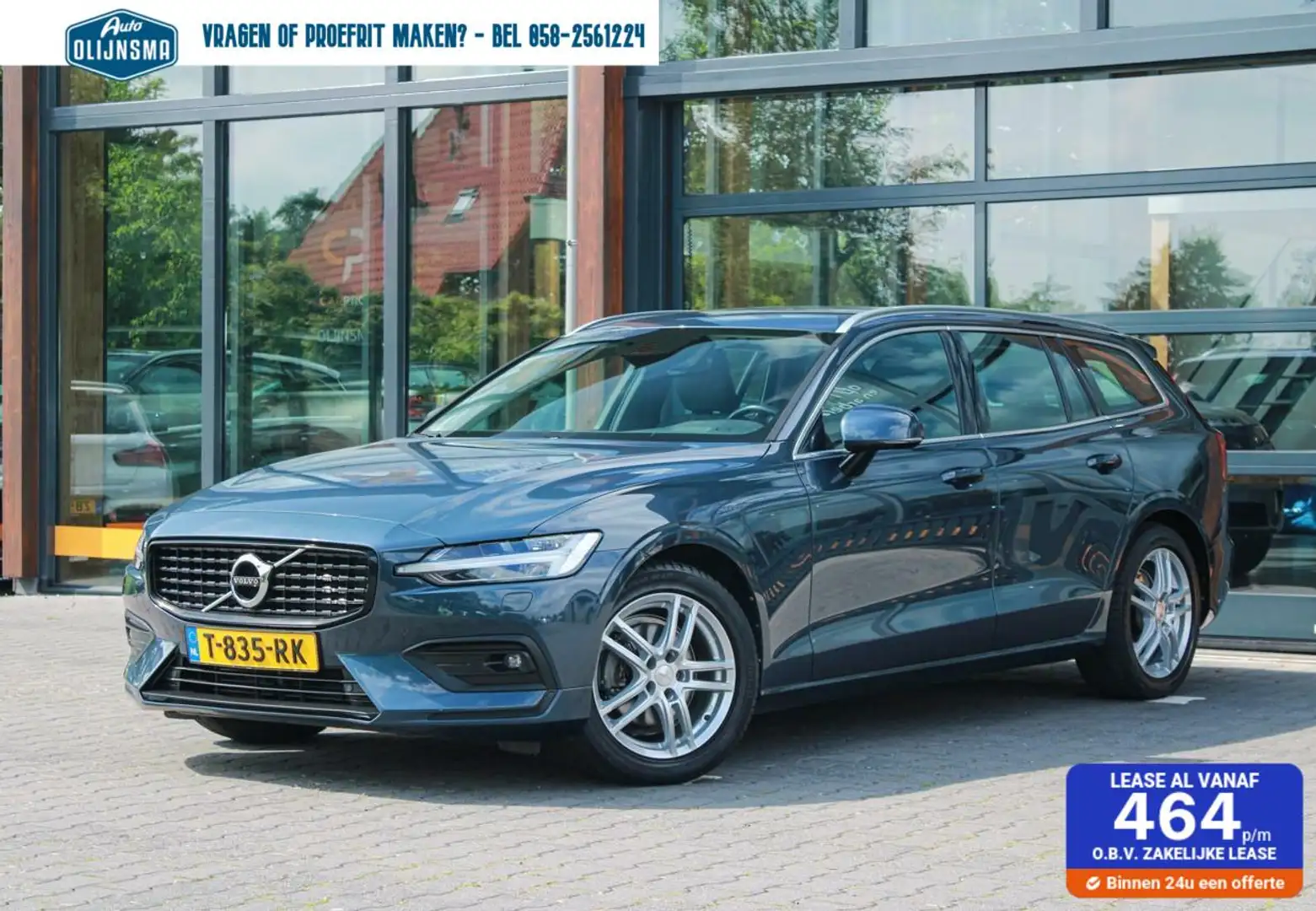 Volvo V60 2.0 B4 R-Design|ElekTrekhaak|Stuur en-stoelverwarm Albastru - 1