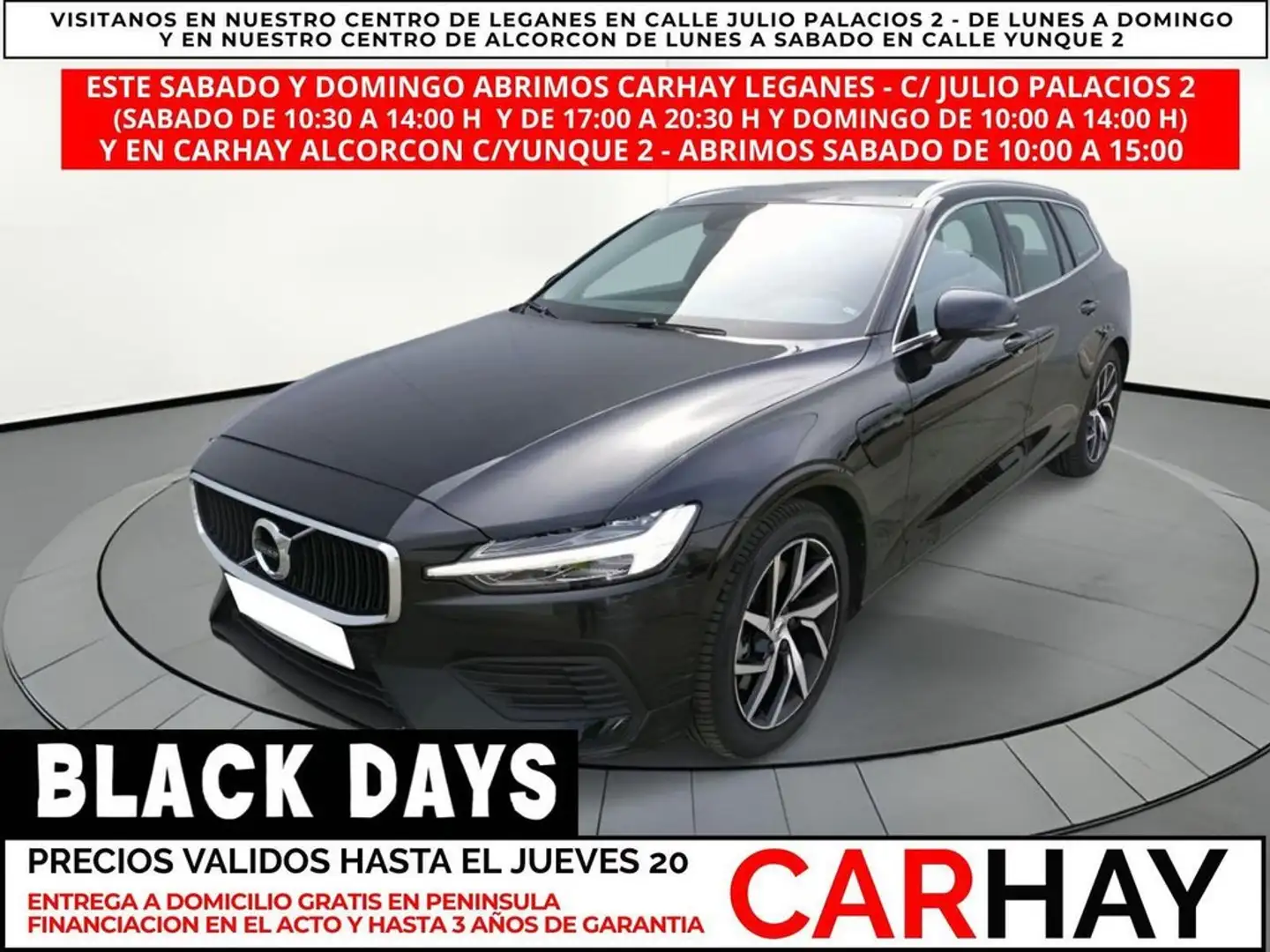 Volvo V60 2.0 T8 BUSINESS PLUS AUTO Noir - 1