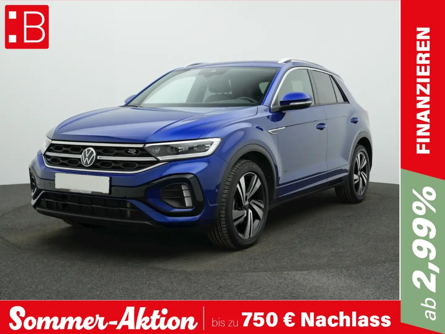 Volkswagen T-Roc 1.5 TSI DSG R-Line AHK NAVI IQ.LIGHT KAMERA NEVADA Blu/Azzurro - 1