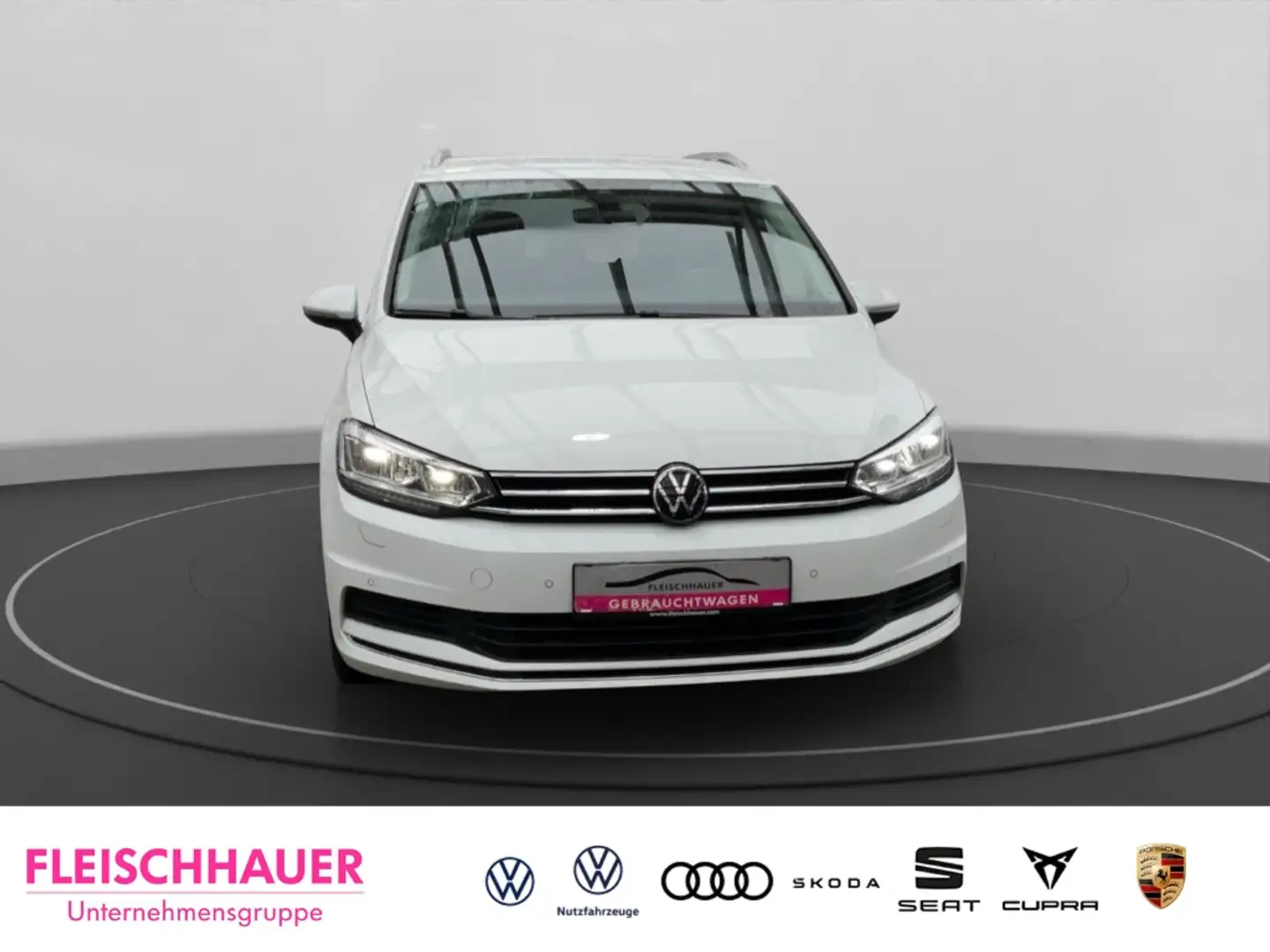 Volkswagen Touran 2.0 TDI DSG Navi Digitales Cockpit LED ACC Apple C Weiß - 2