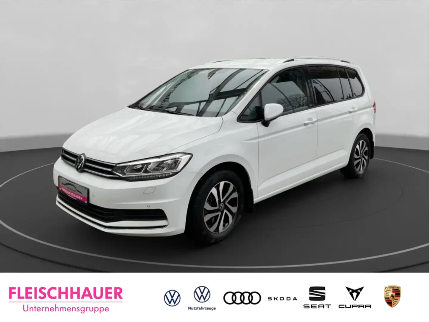 Volkswagen Touran 2.0 TDI DSG Navi Digitales Cockpit LED ACC Apple C Weiß - 1