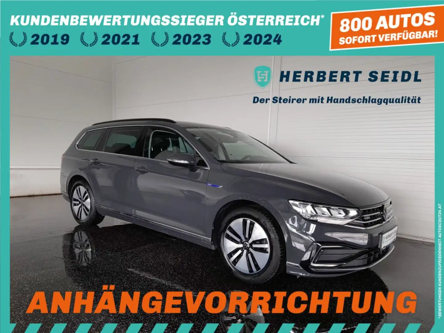Volkswagen Passat Variant GTE PHEV DSG *LED / NAVI / AHV & KAMERA / ACC / SPORT MASSAGESITZ / E-KLAPPE / TRAVEL ASSIST* Grau - 1