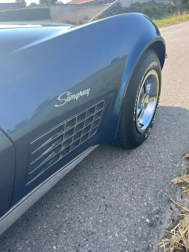 Chevrolet Corvette C3 1971 – Chrommodell | restauriert | 350 cui V8 | Bridgehampton Blue, foto 5