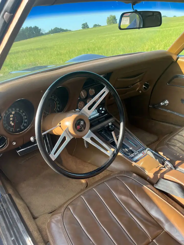 Chevrolet Corvette C3 1971 – Chrommodell | restauriert | 350 cui V8 | Bridgehampton Blue, foto 10