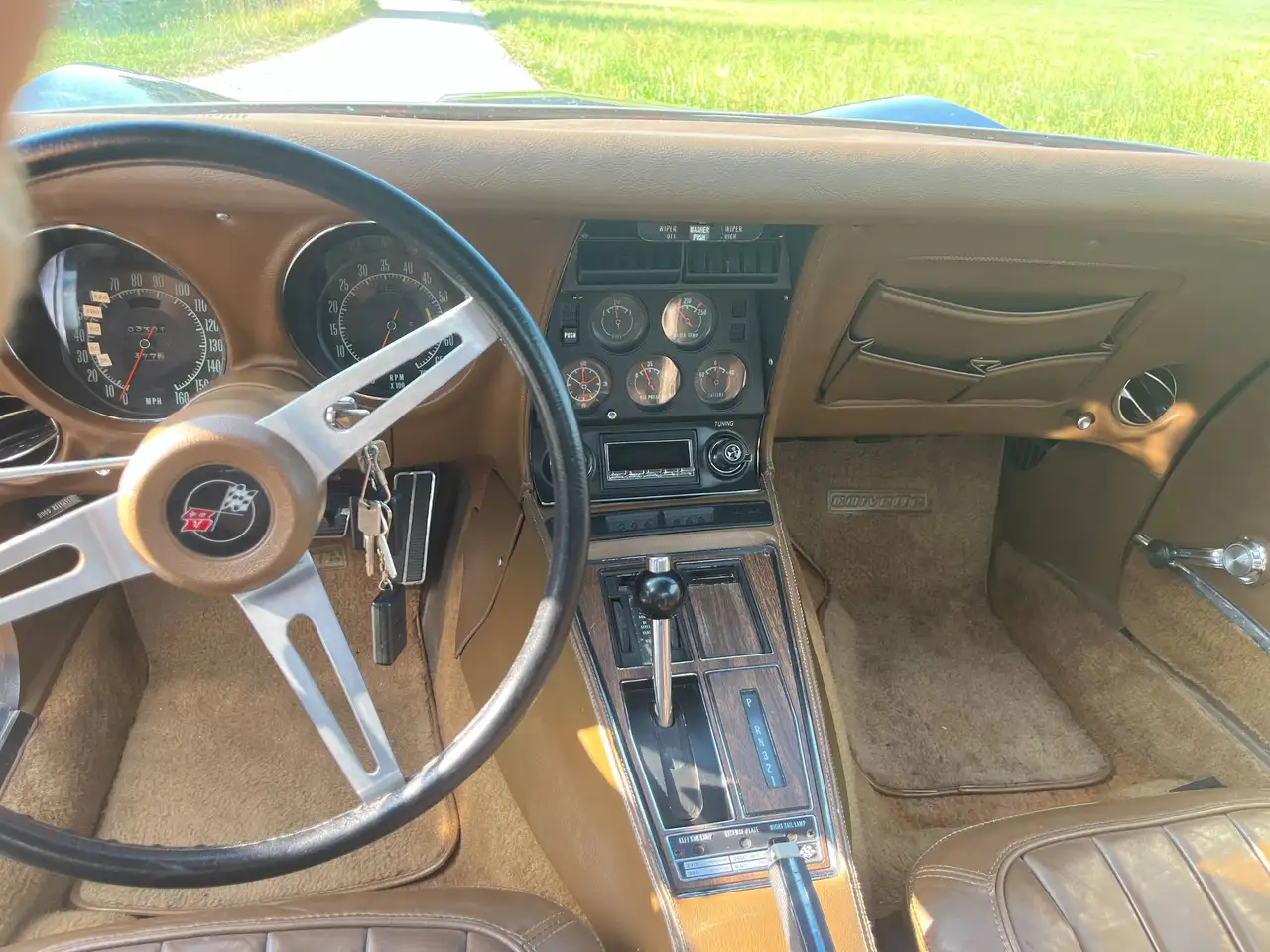 Chevrolet Corvette C3 1971 – Chrommodell | restauriert | 350 cui V8 | Bridgehampton Blue, foto 12