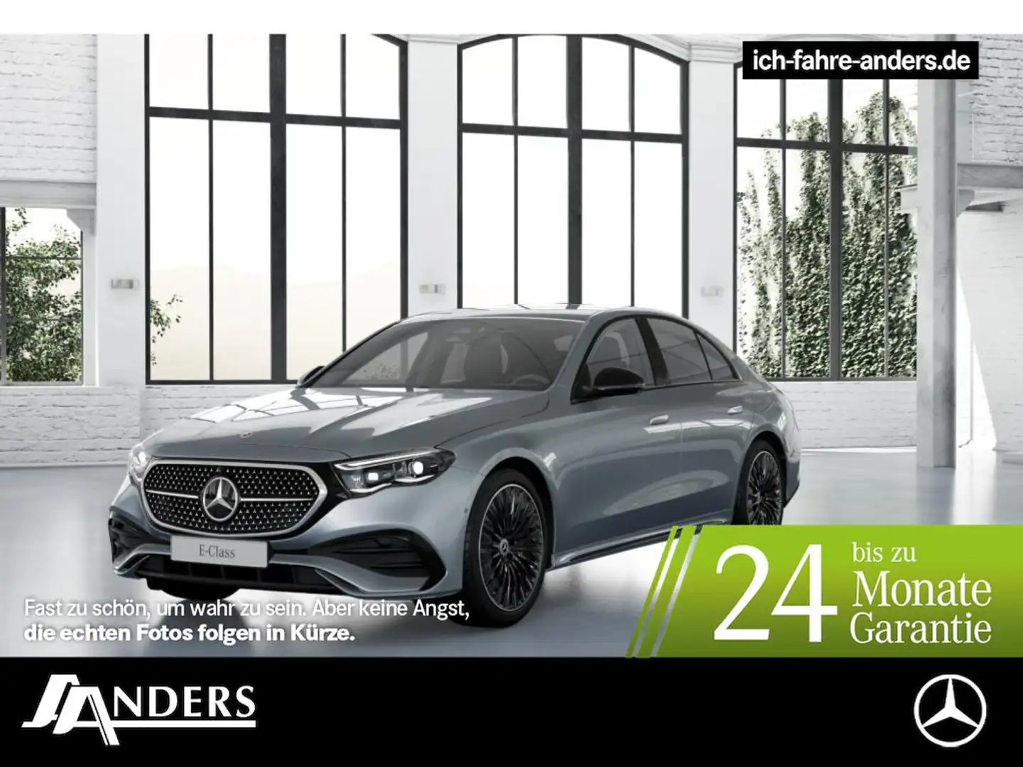 Mercedes-Benz E 220 d +AMG+AHK+SHZ+Night+SpurW+S-Sitz+ParkAss. Silver - 1