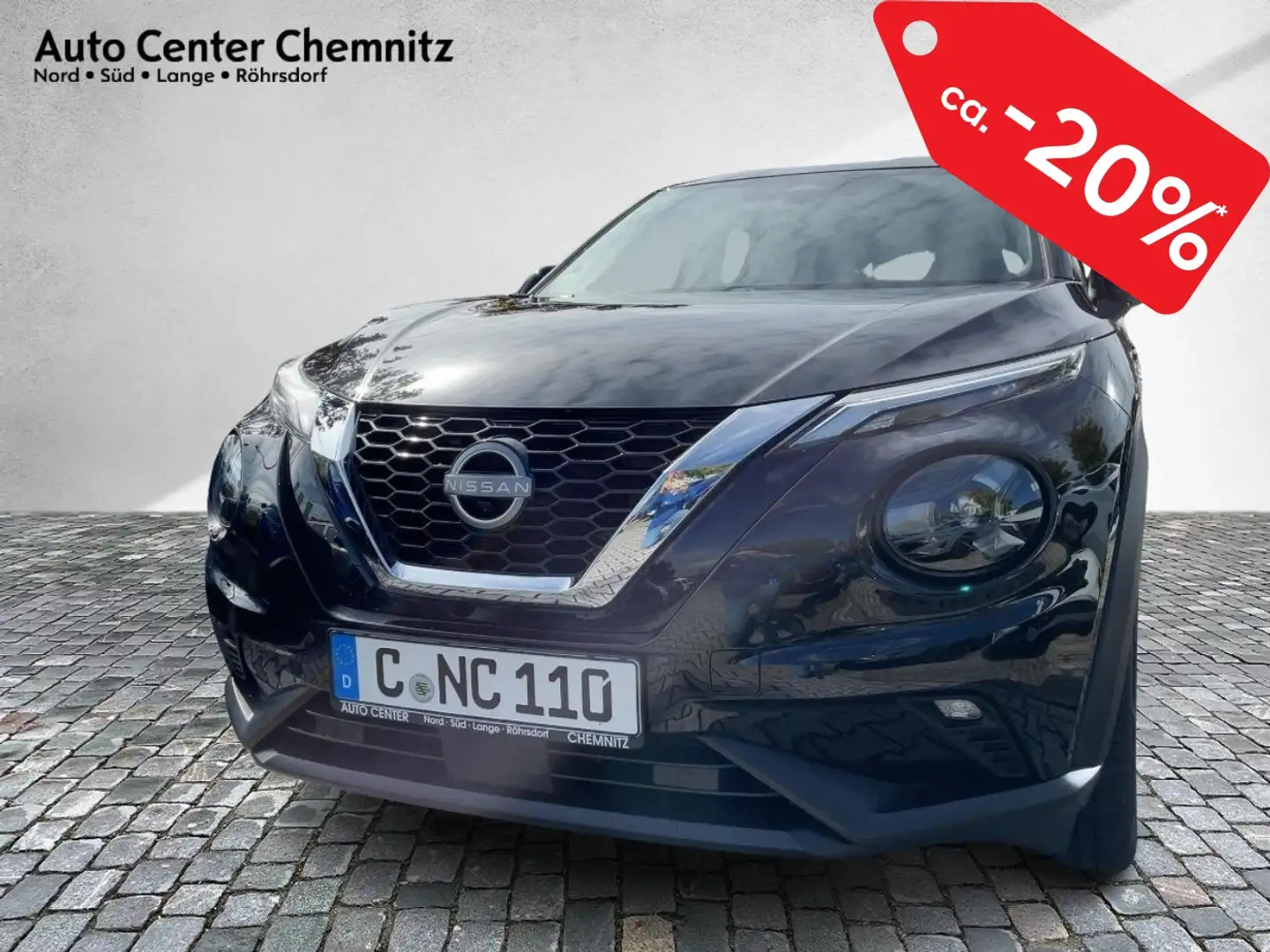 Nissan Juke 1.0 DIG-T DCT Tekna LED/Leder/360° Schwarz - 2