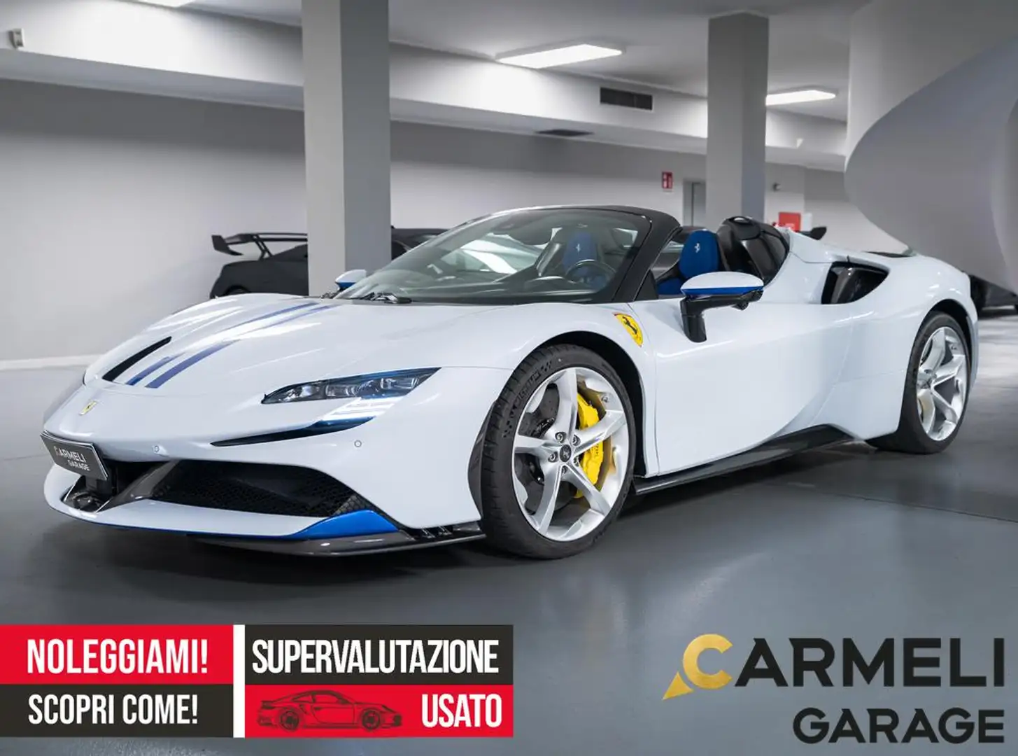 Ferrari SF90 Spider IVA ESPOSTA-TAYLOR MADE-BIANCO MOTOMI-BLU DOTTORE Bianco - 1
