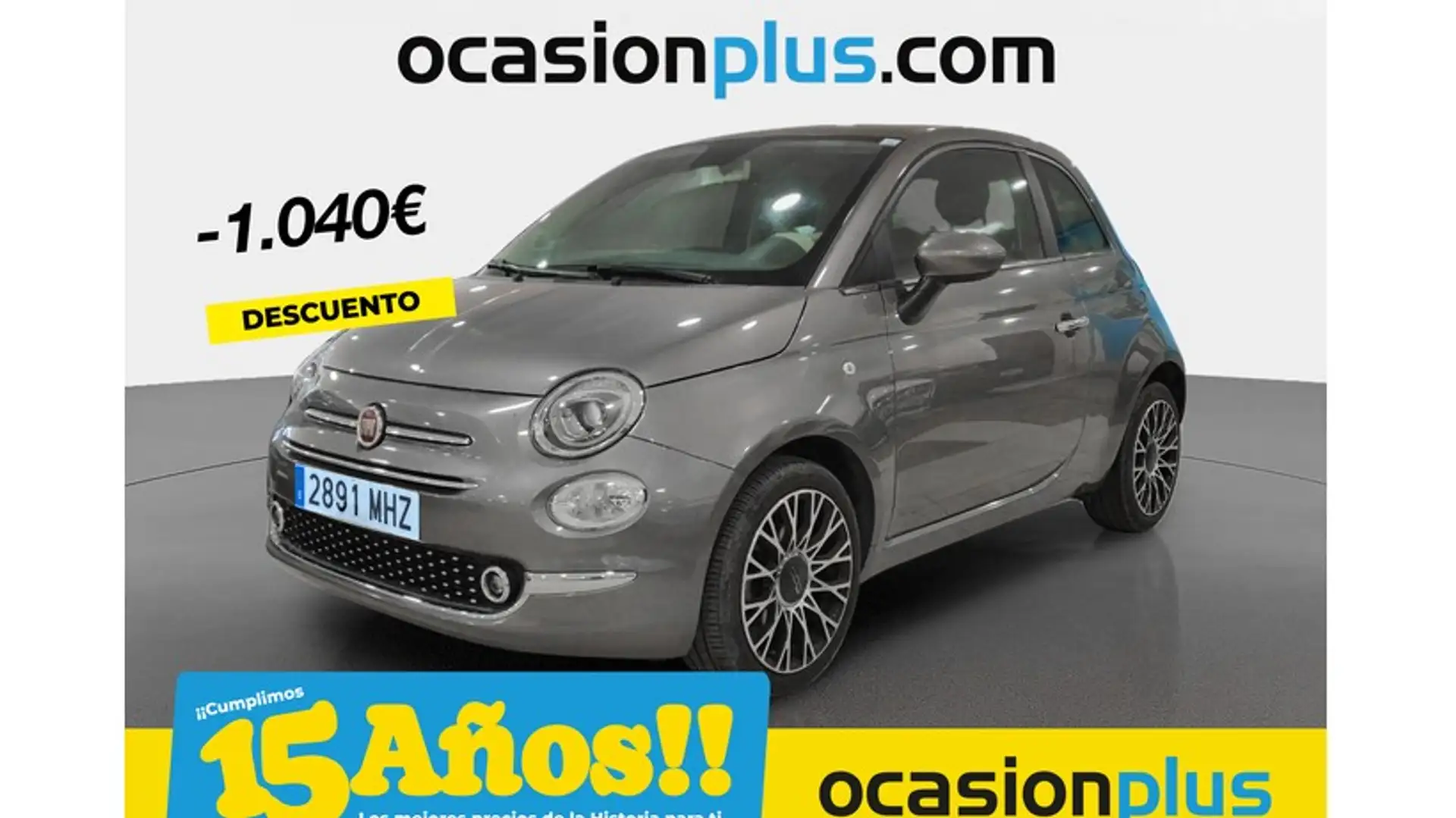 Fiat 500 1.0 Hybrid Dolcevita 52kW Grigio - 1
