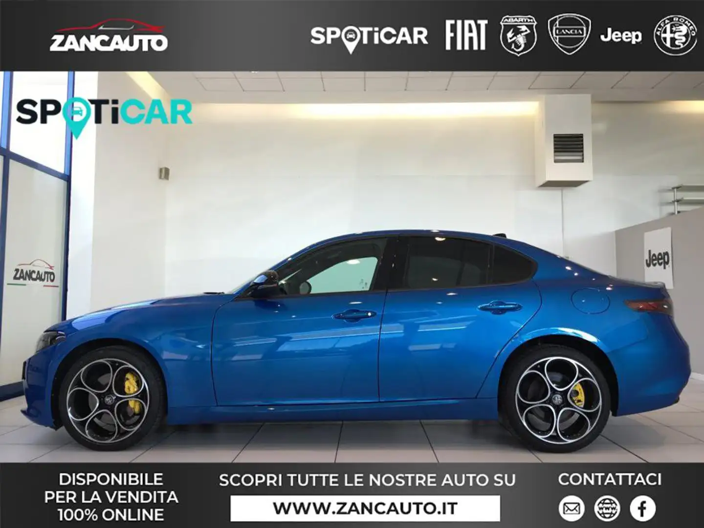 Alfa Romeo Giulia Giulia 2.0 Turbo 280 CV AT8 AWD Q4 Sprint MY24 Blu/Azzurro - 1