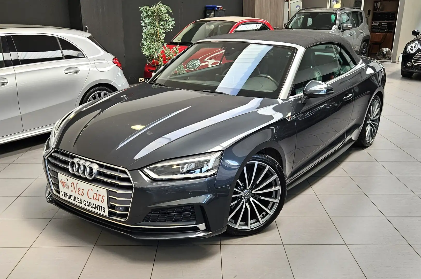 Audi A5 Cabriolet 2.0 TFSI S-LINE AUTO,CUIR,GPS,GAR 1 AN Gris - 1