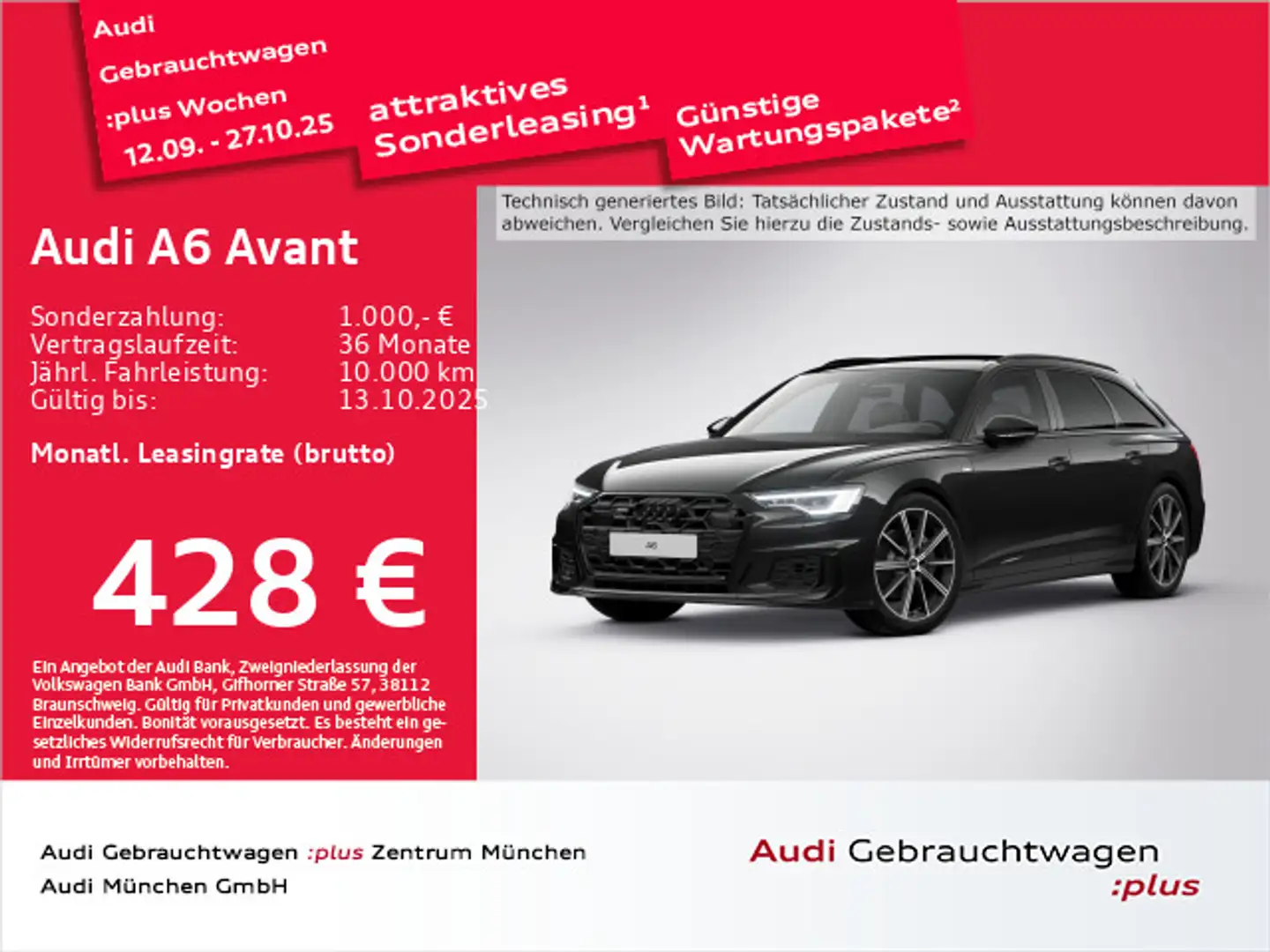 Audi A6 45 TDI qu. S tronic S line AHK/Pano/Mat Schwarz - 1
