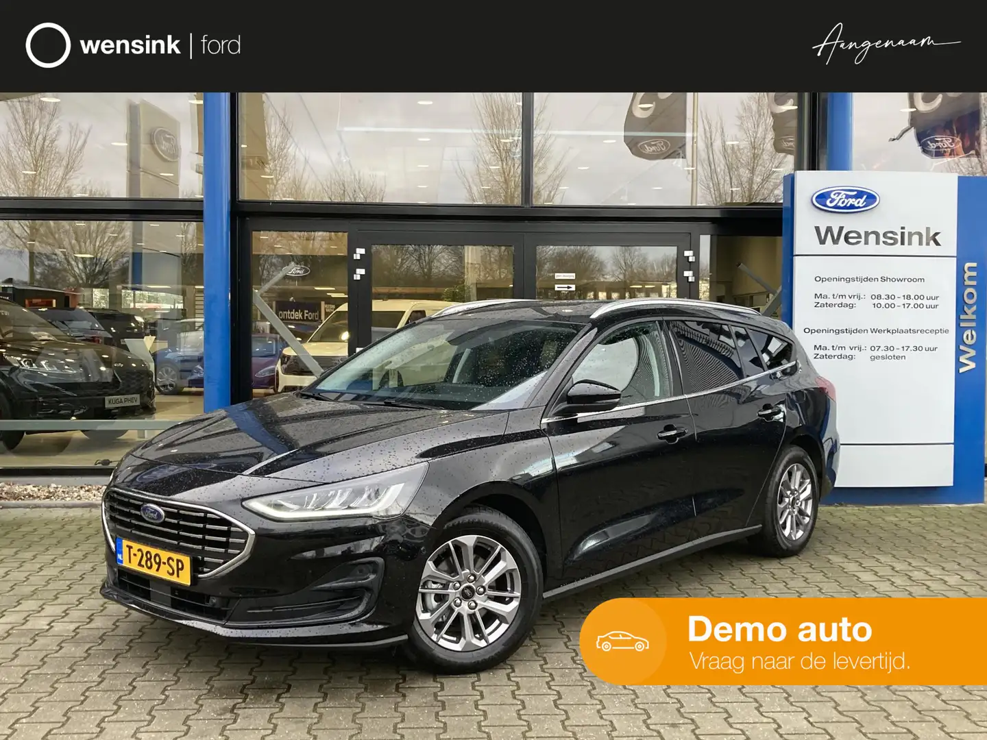 Ford Focus Wagon 1.0 EcoBoost Hybrid Titanium | Winter Pack | Zwart - 1