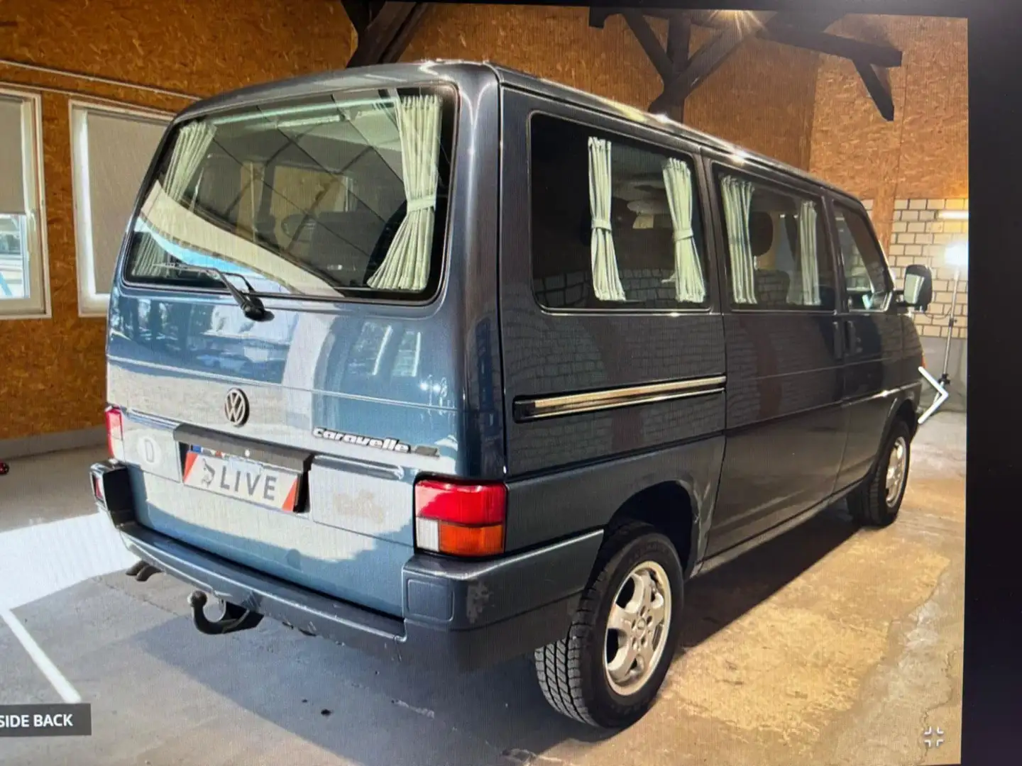 Volkswagen 6-persoons/airco/open dak vakantiebus Blauw - 2