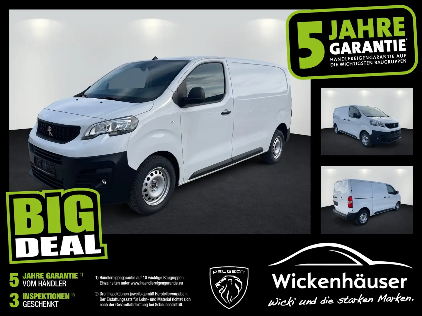 Peugeot Expert Kasten 2.0 BlueHDi Klima*Rückfahrkamera Bílá - 1