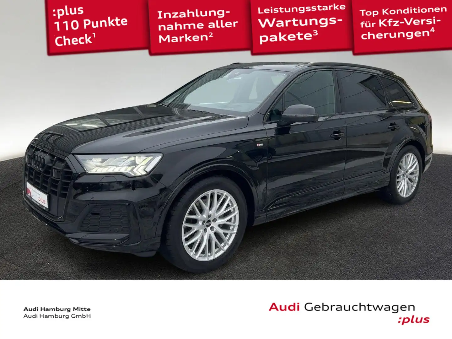 Audi Q7 50 3.0 TDI quattro S line tiptronic Panoramad Schwarz - 1