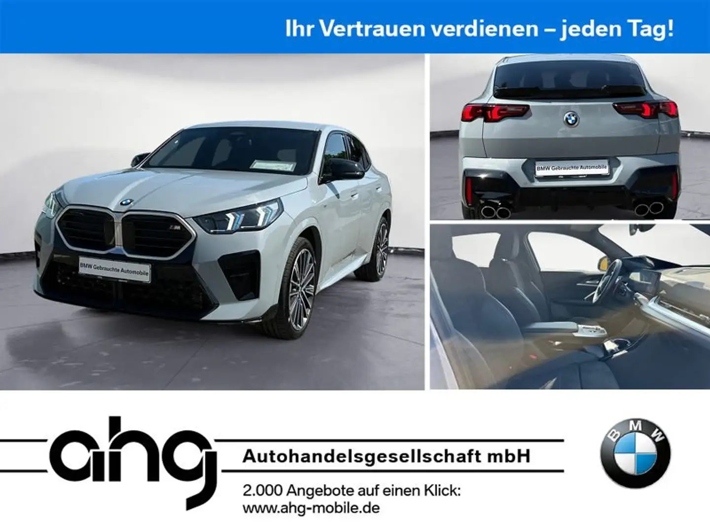 BMW X2 M35i xDrive Steptronic DCT Navi DSG Tempom.ak Grijs - 1