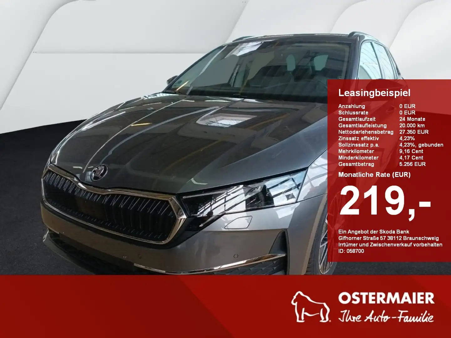 Skoda Octavia Combi SELECTION 1.5TSI 150PS MATRIX.KAMERA.NAVI.SH Grau - 1