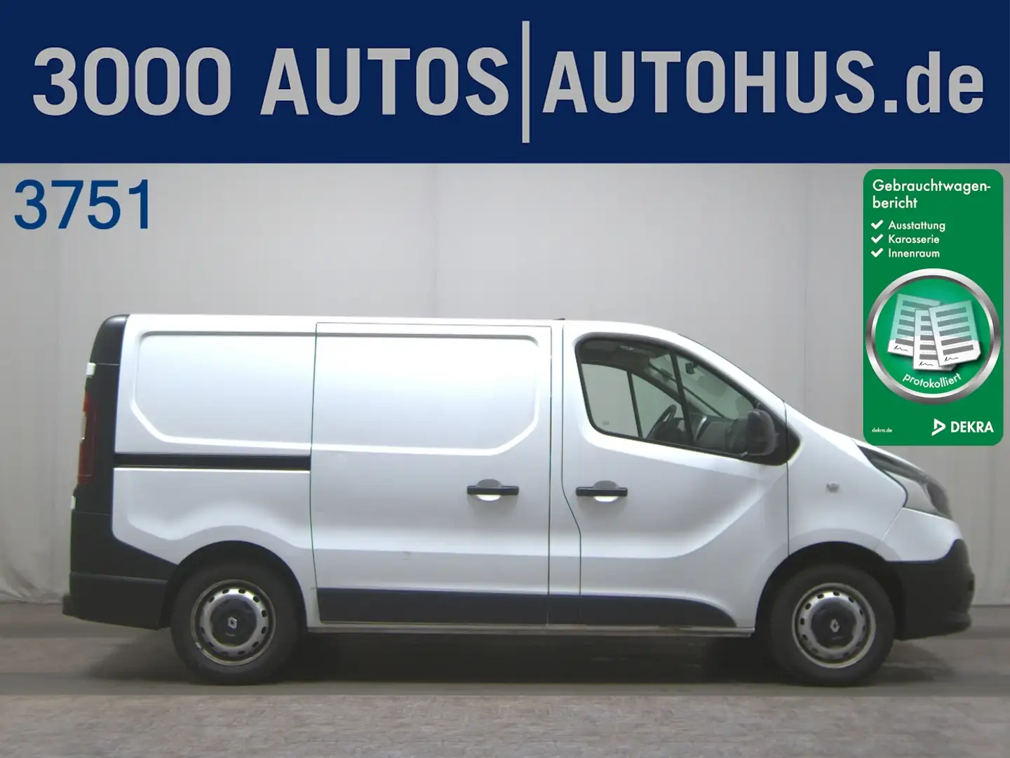 Renault Trafic L1H1 1.6 dCi Kasten 3-Sitze Regale Navi Weiß - 1