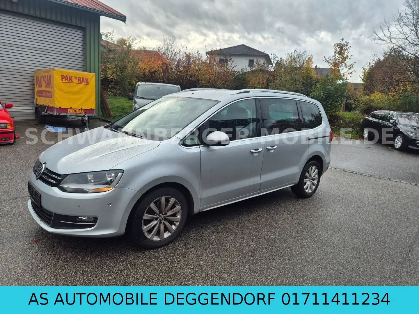 Volkswagen Sharan Highline 1.HAND EURO6 DSG AHK Silber - 1