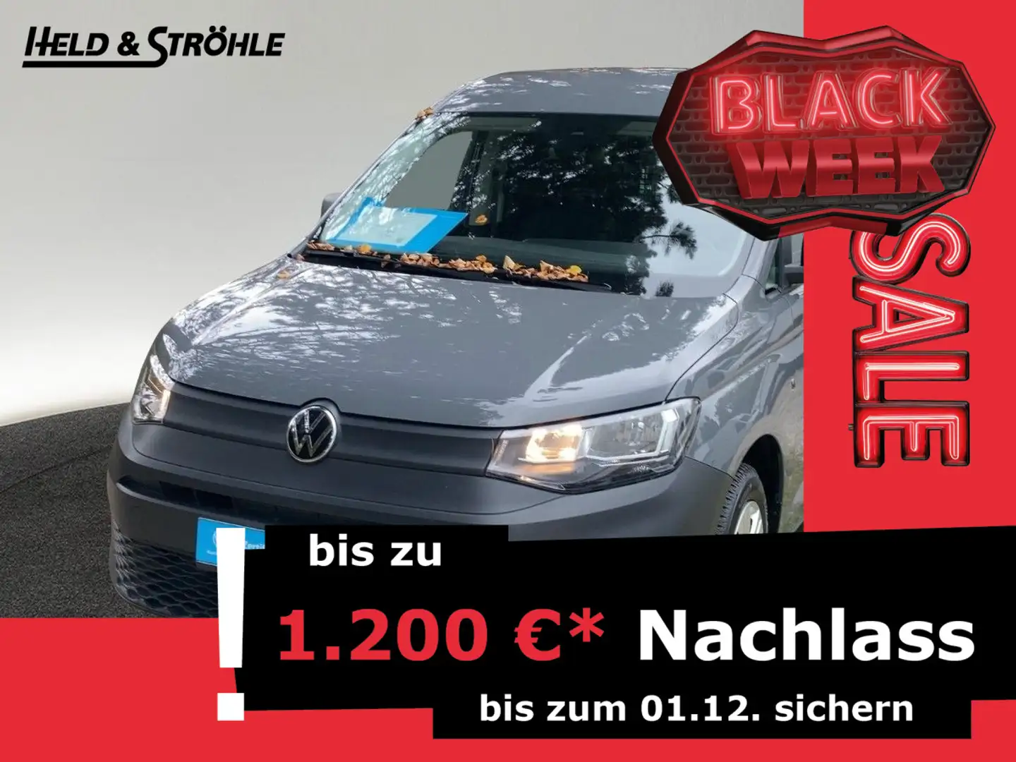 Volkswagen Caddy 2.0 TDI Kasten AHK BLUETOOTH DAB+ Grijs - 1