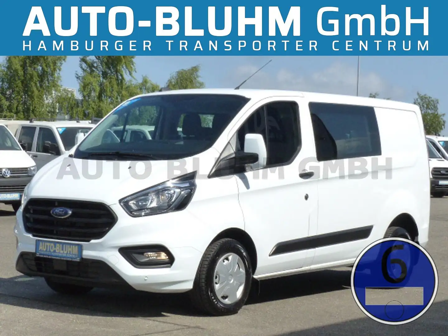 Ford Transit Custom Transit 300 Custom Mixto L1 + AHK Regal Standhzg Weiß - 1