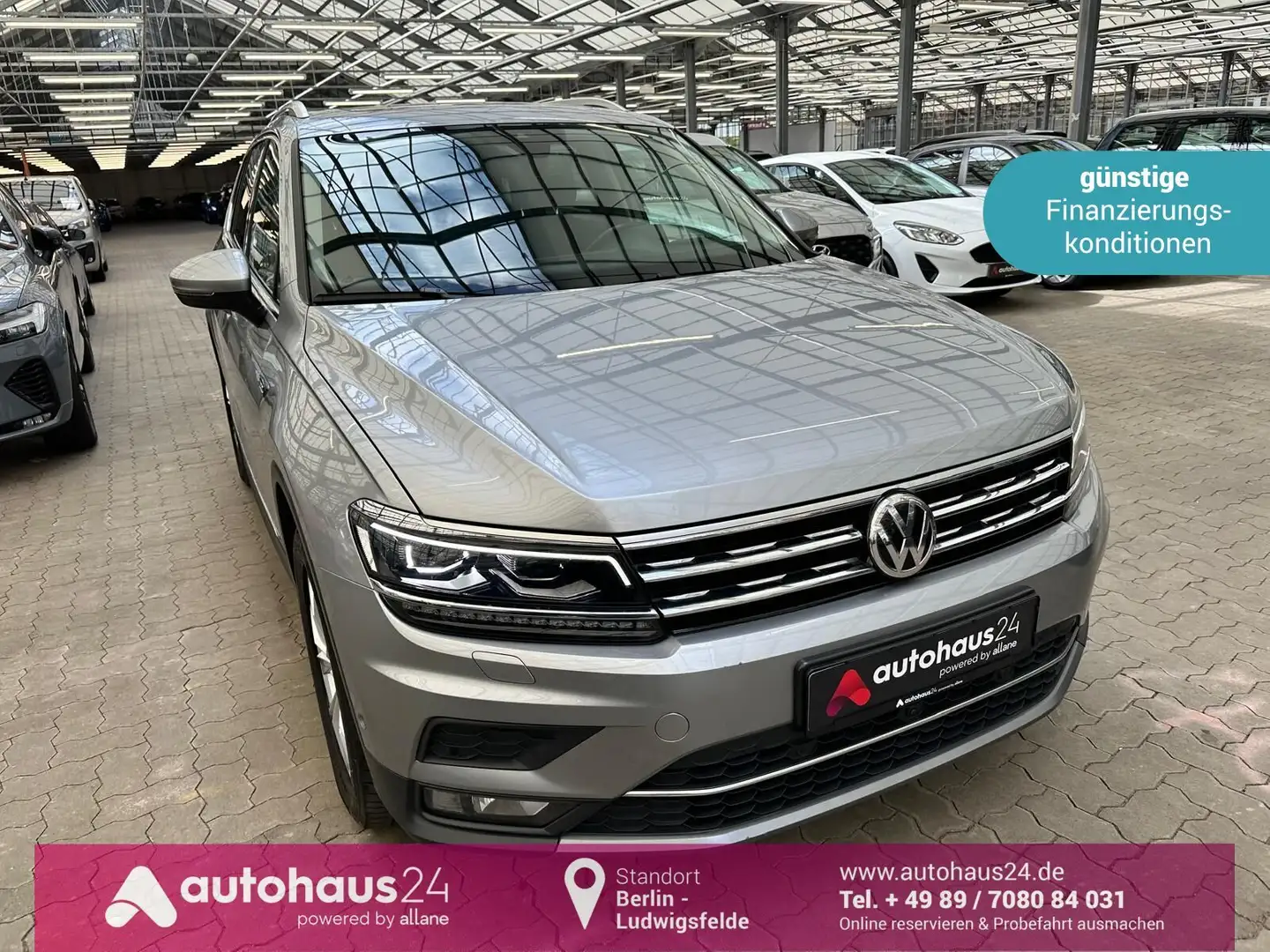 Volkswagen Tiguan 2.0TDI Highline 4Motion|AHK|Navi srebrna - 1
