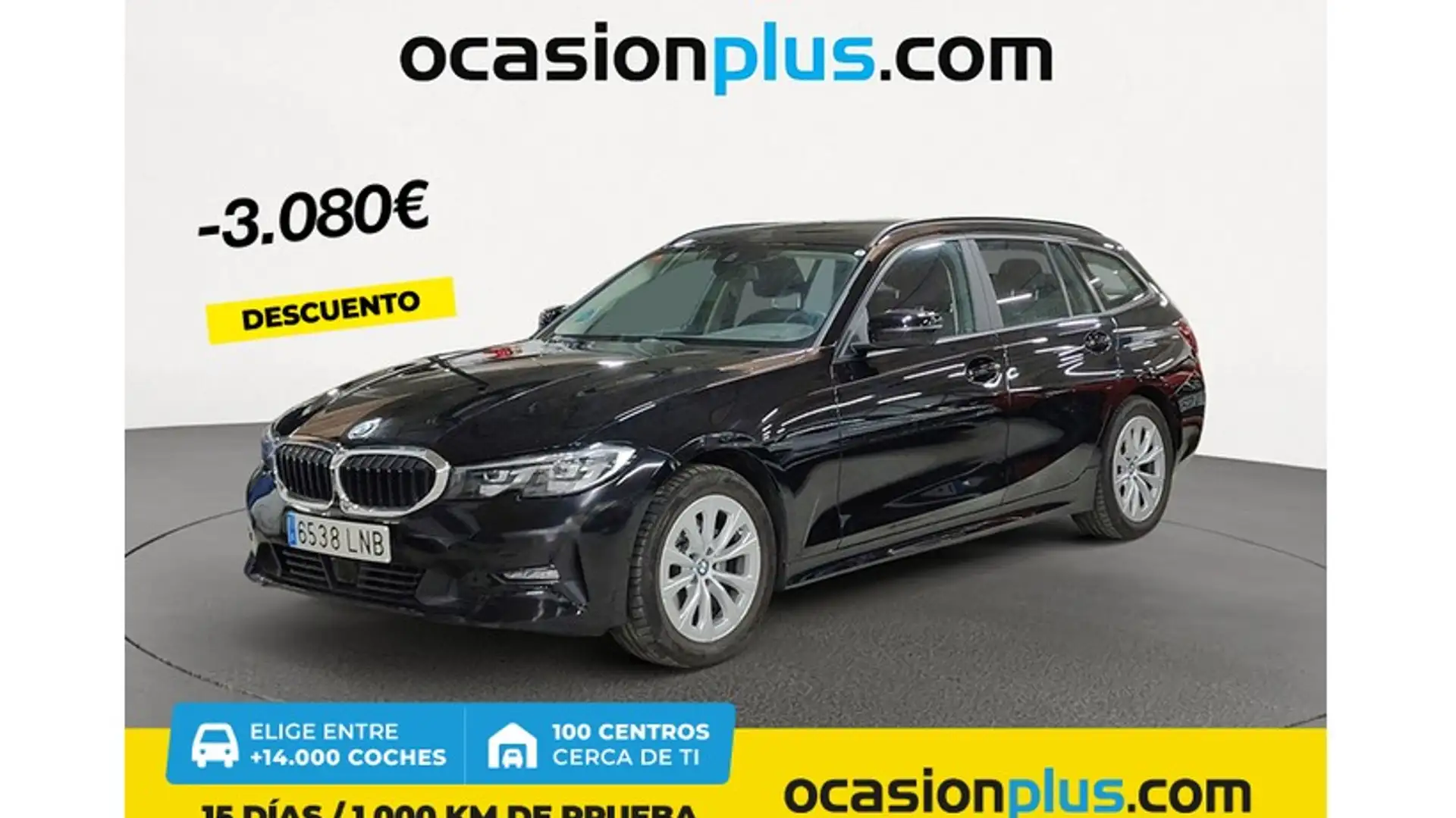 BMW 320 320dA Touring Zwart - 1