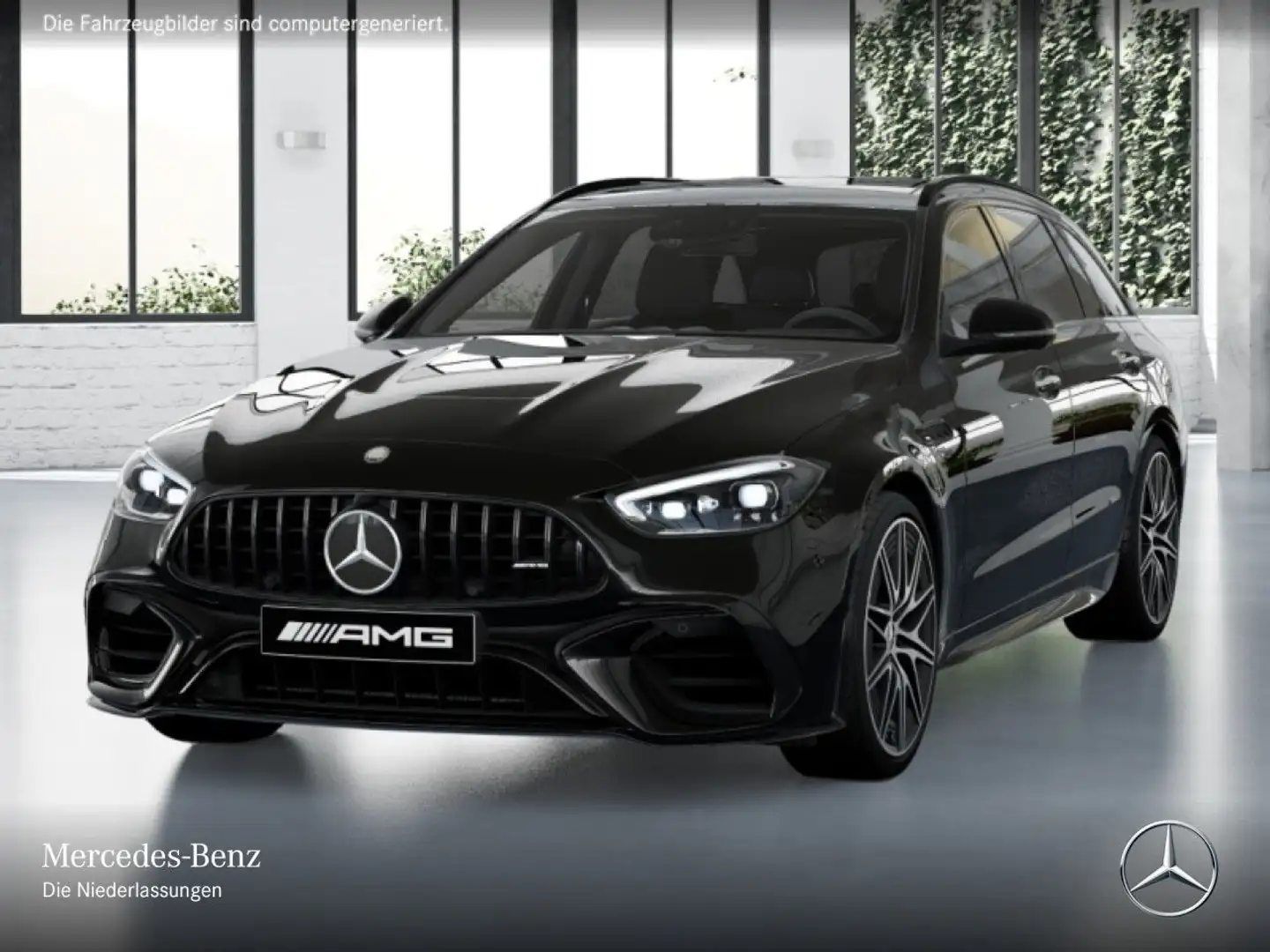Mercedes-Benz C 63 AMG C 63 S E T-Modell NIGHT+DRIVERS+PANO+360+BURMESTER Schwarz - 2