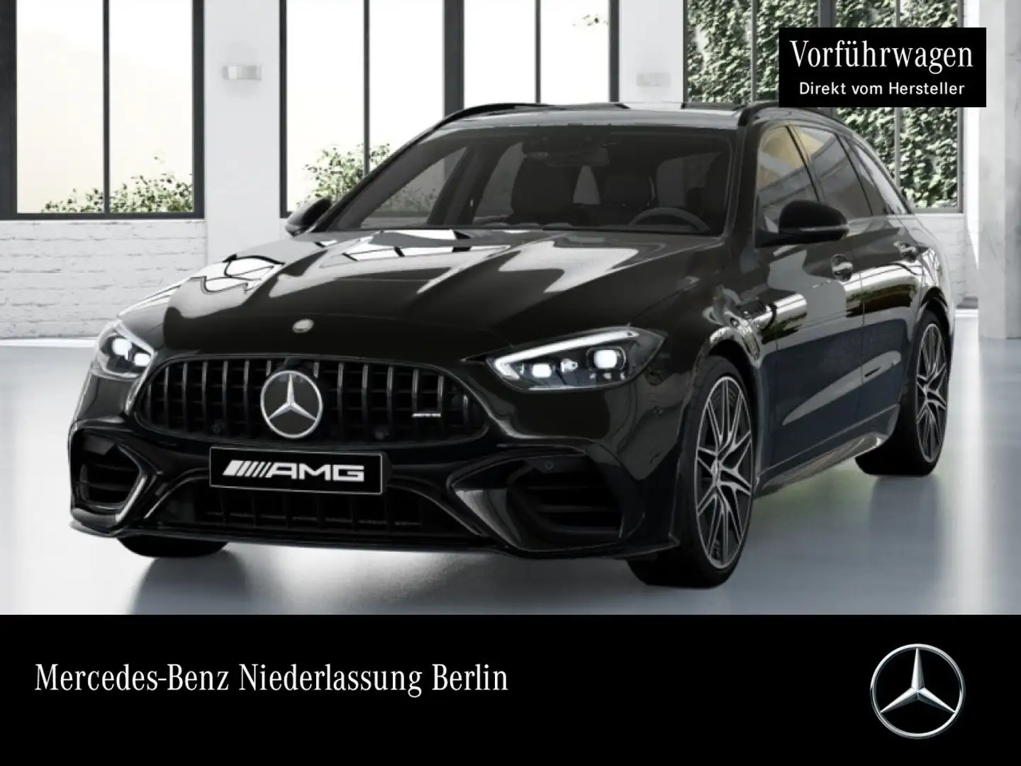 Mercedes-Benz C 63 AMG C 63 S E T-Modell NIGHT+DRIVERS+PANO+360+BURMESTER Schwarz - 1