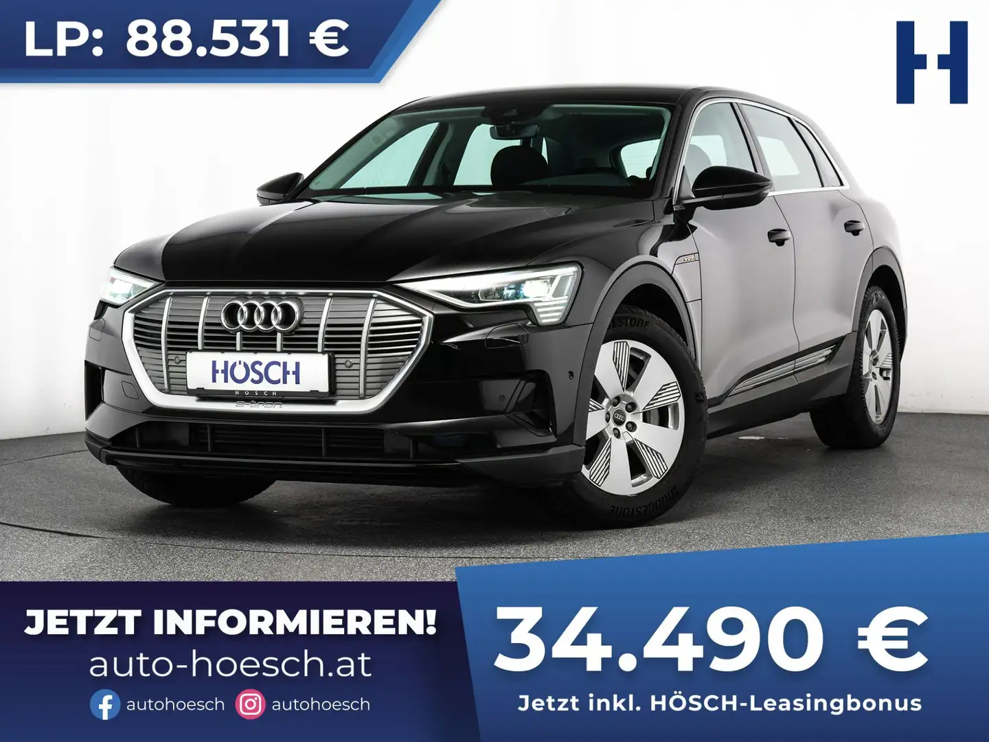 Audi e-tron 55 quattro MATRIX AHK ACC B&O R-KAM -61% Schwarz - 1
