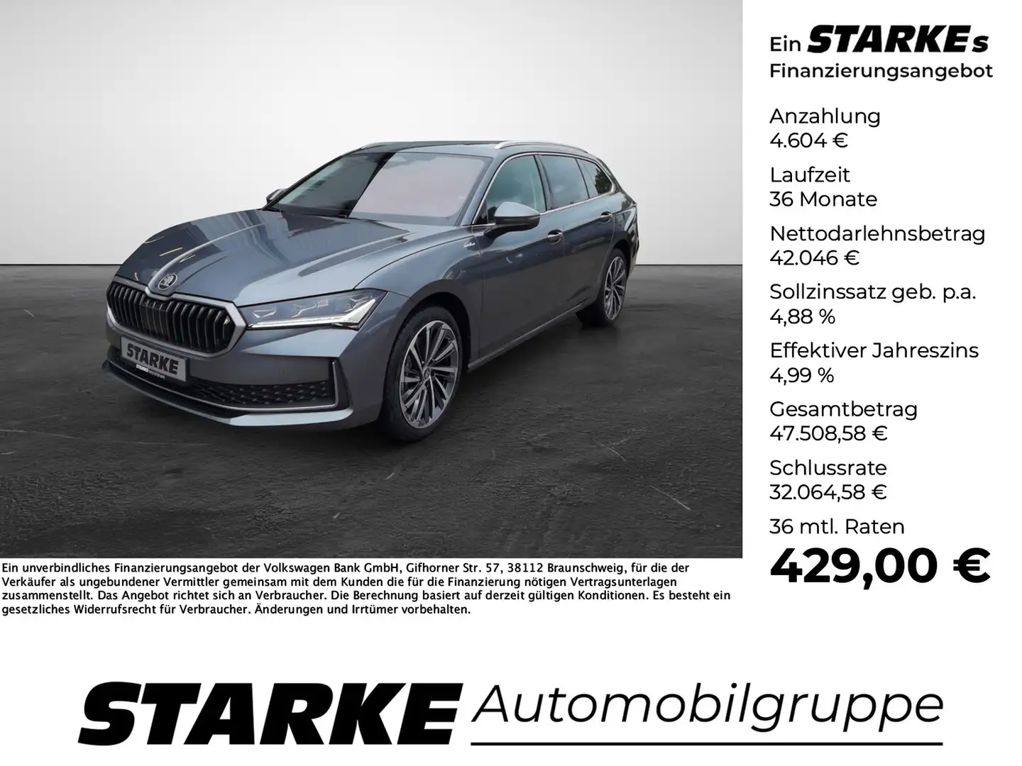 Skoda Superb Combi 2.0 TDI DSG 4x4 L&K Gris - 1