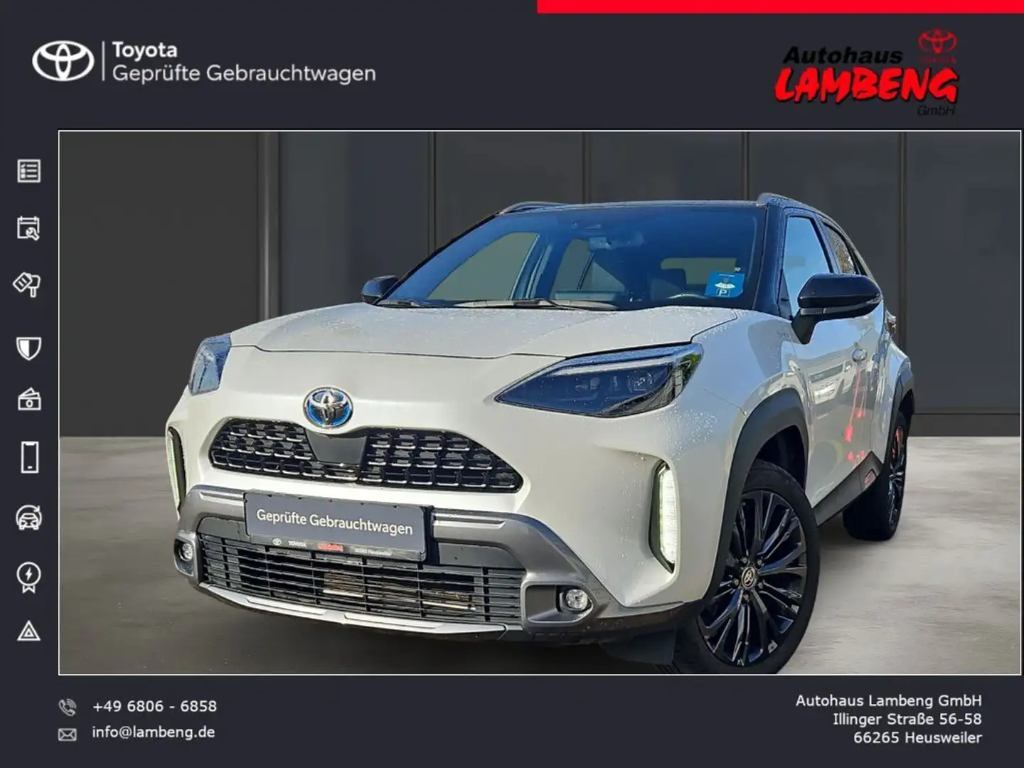 Toyota Yaris Cross Hybrid 1.5 VVT-i Adventure AWD-i Blanc - 1