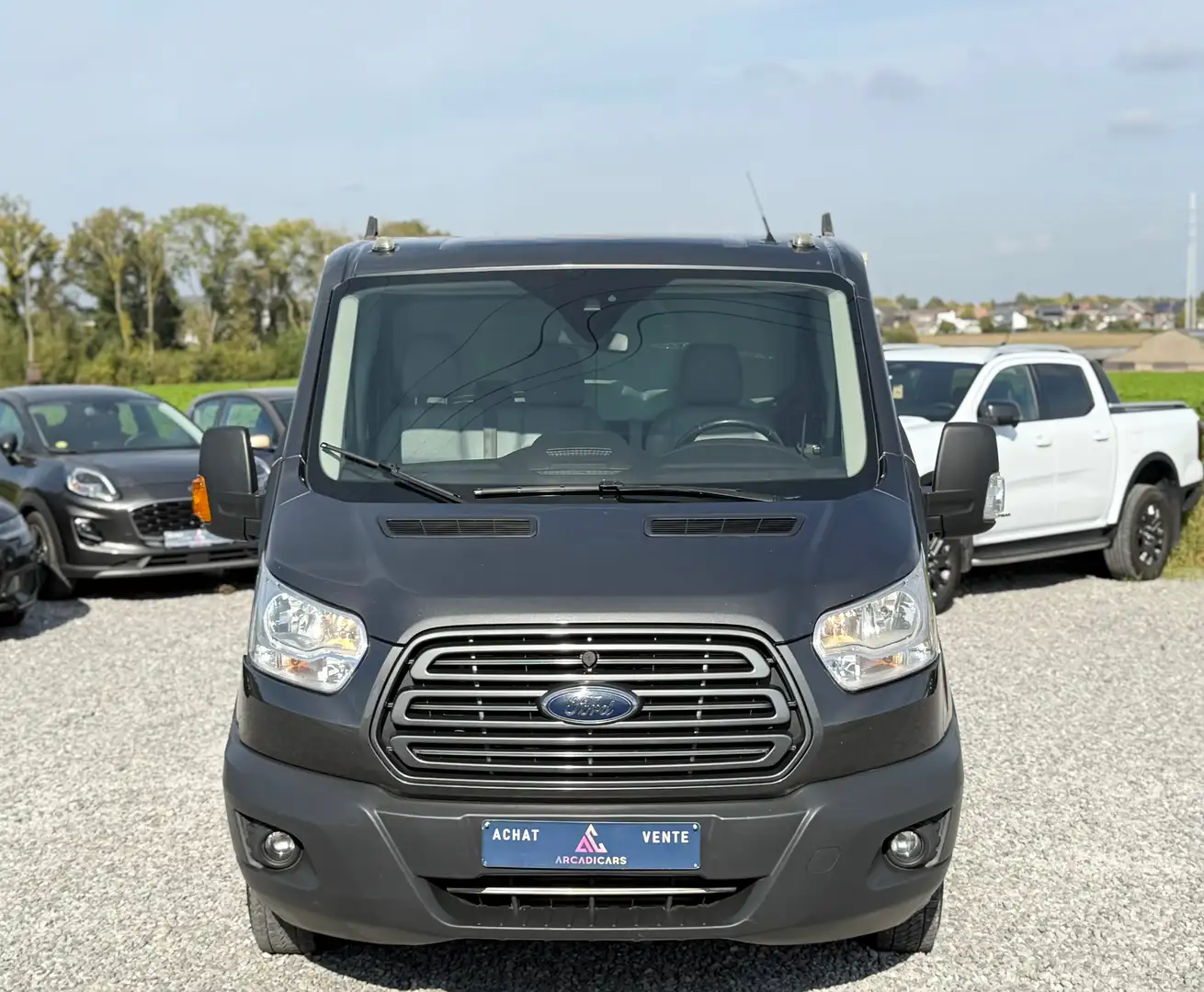 Ford Transit BENNE ALU - 3 PLACES - AIR CO - NAVIGATION Gris - 2