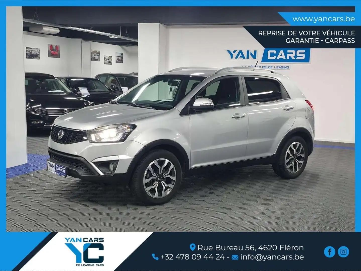 SsangYong Korando Korando 2.2 e3 2WD Sapphire * TOP ETAT * FULL OPT. Gris - 2