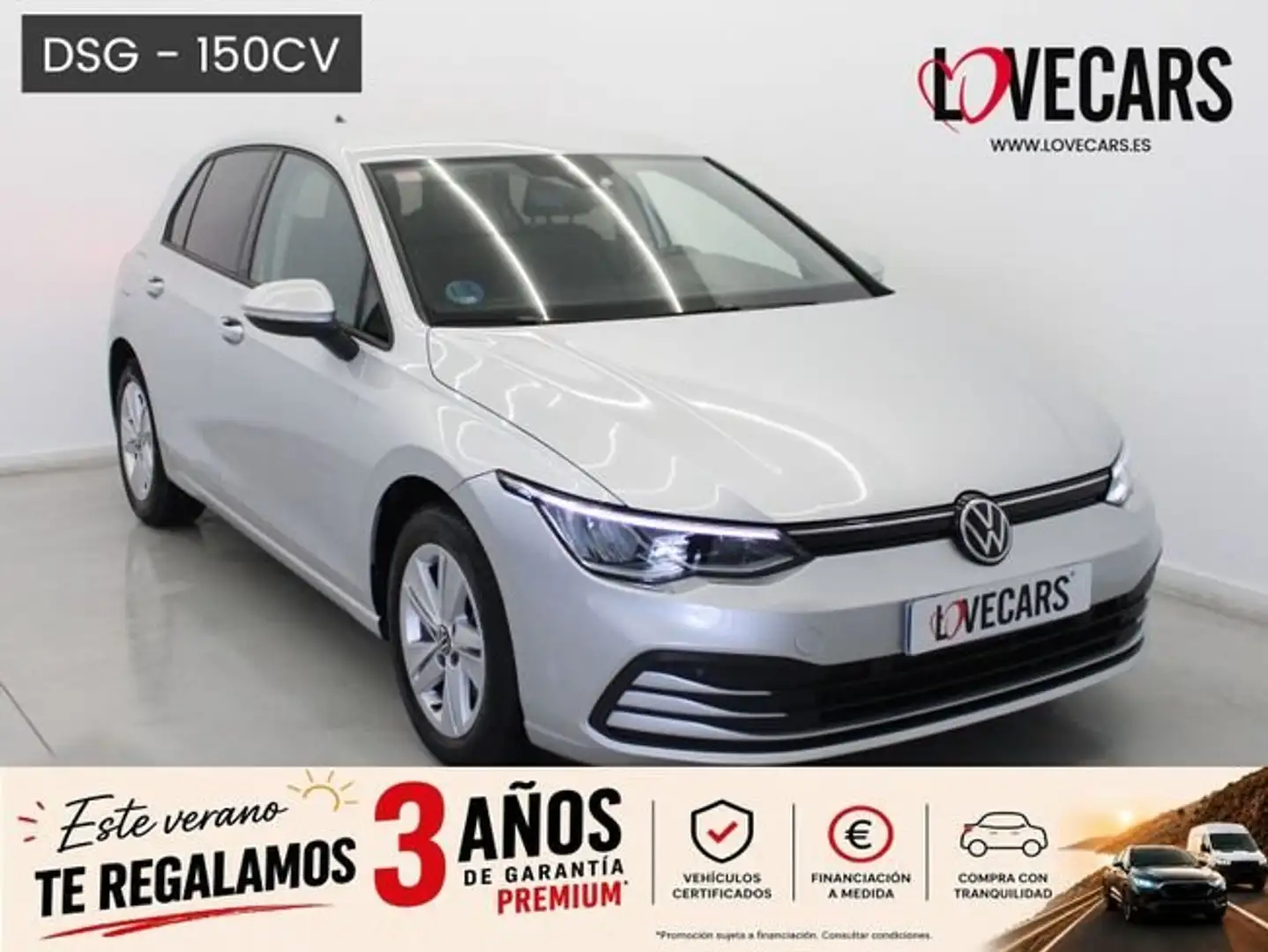 Volkswagen Golf Life 1.5 eTSI 110kW (150CV) DSG Plateado - 1