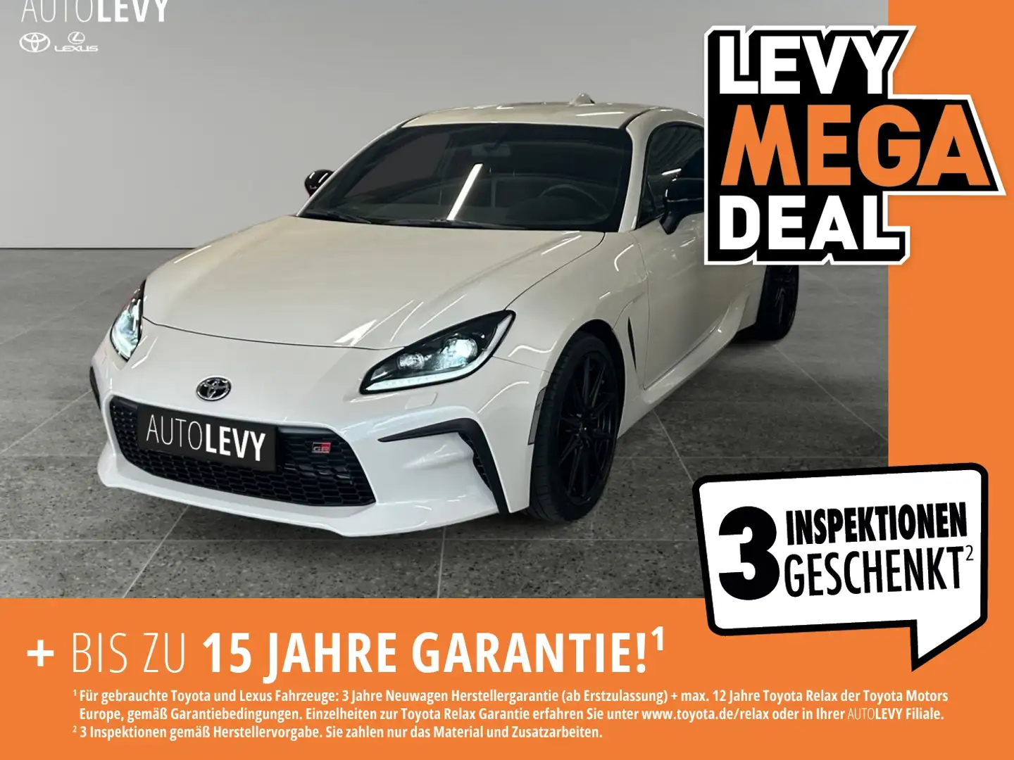 Toyota GR86 Coupe Schalter 18 Zoll+Teilleder+SHZ+CarPlay Weiß - 1