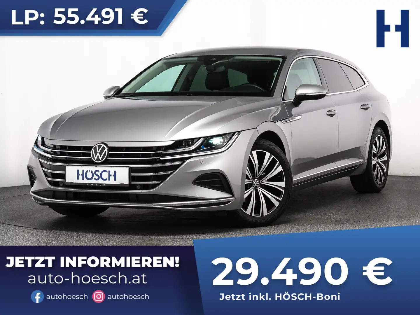 Volkswagen Arteon SB Elegance TDI ACC ASSISTENZ KAMERA ++ Silber - 1