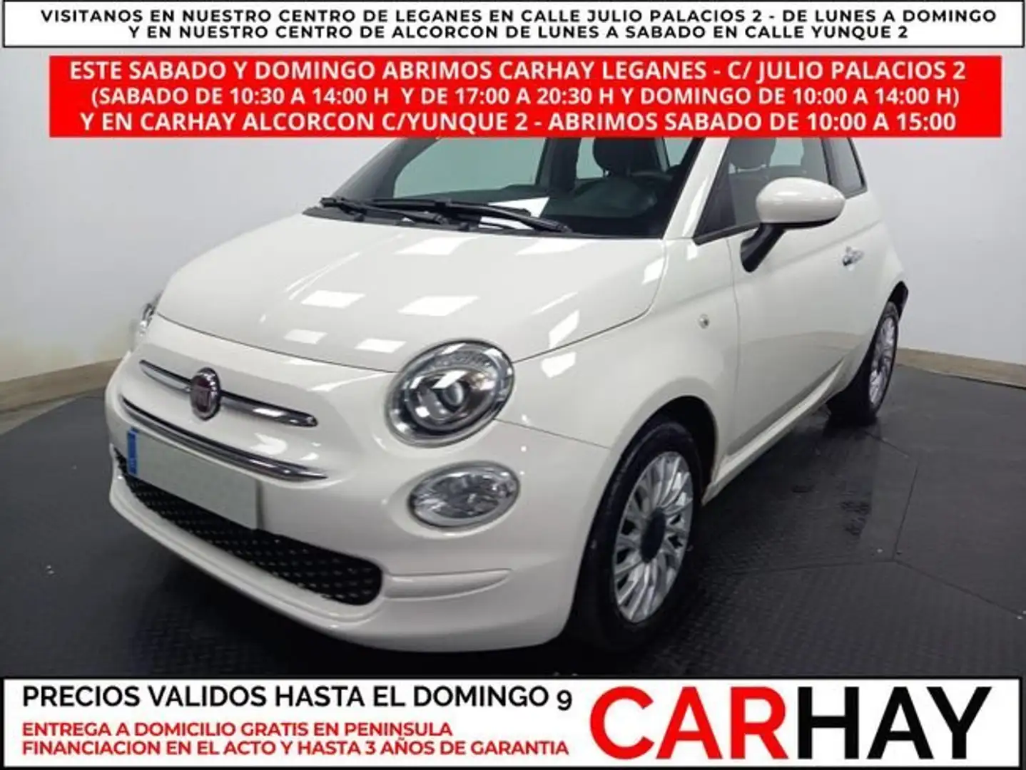 Fiat 500 LOUNGE 1.0 6V HYBRID 52KW (70 CV) Blanc - 1