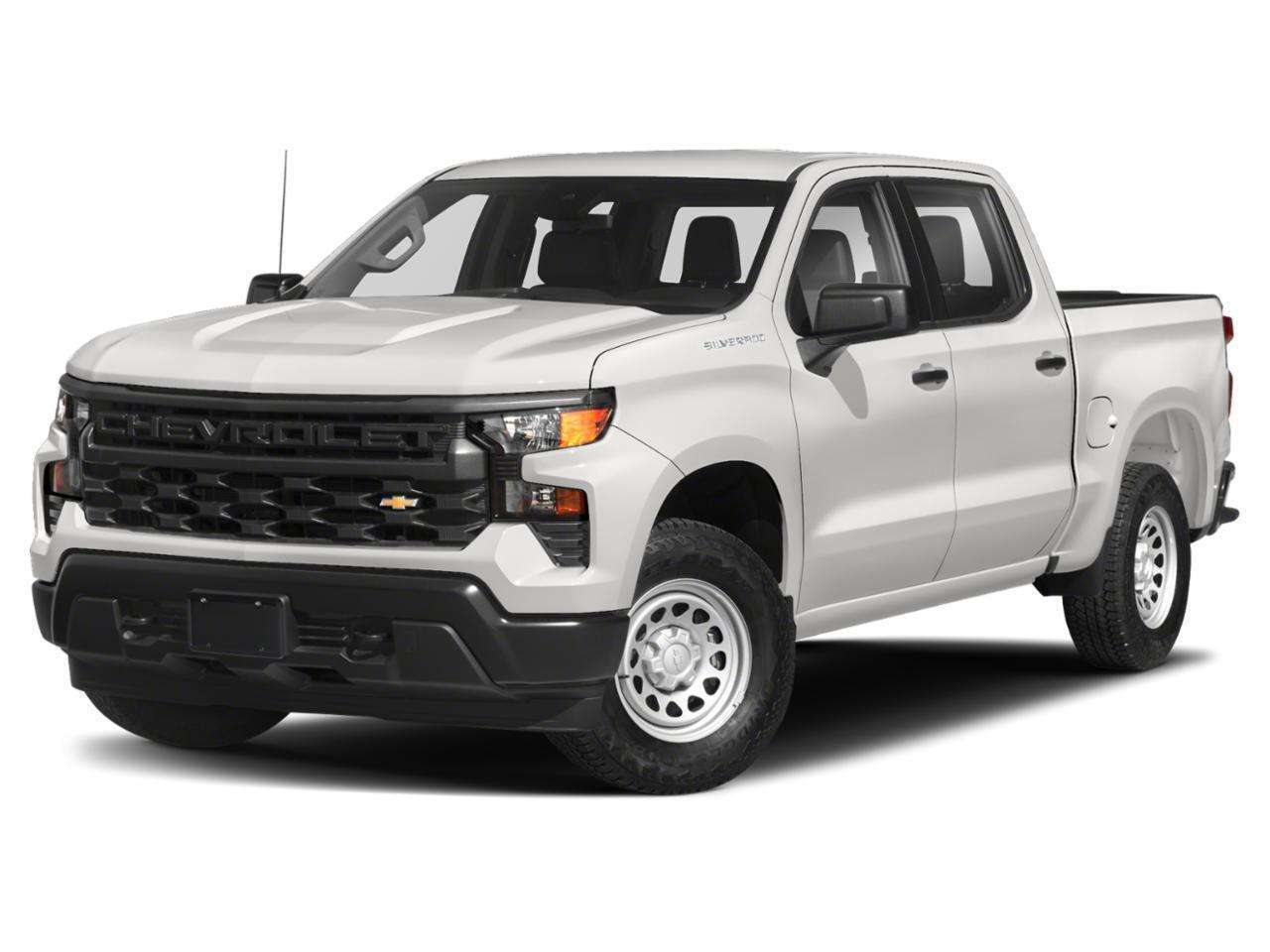 White 2023 Chevrolet Silverado 1500 Pickup Truck Four-Wheel Drive Automatic