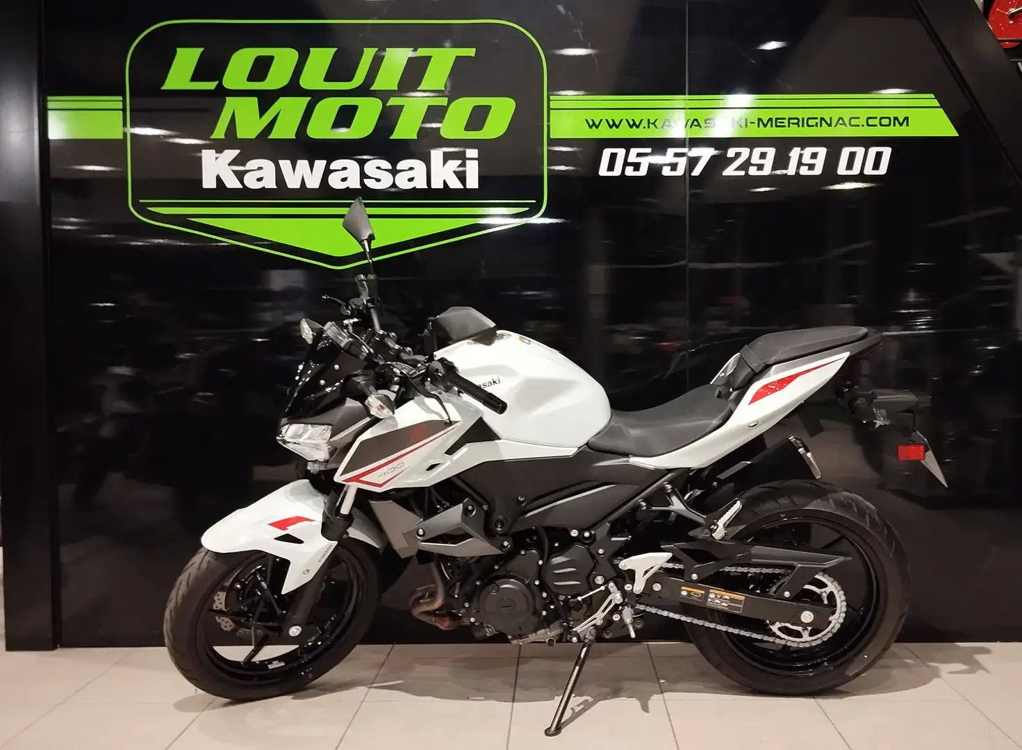 Kawasaki Z 400 Blanc - 2