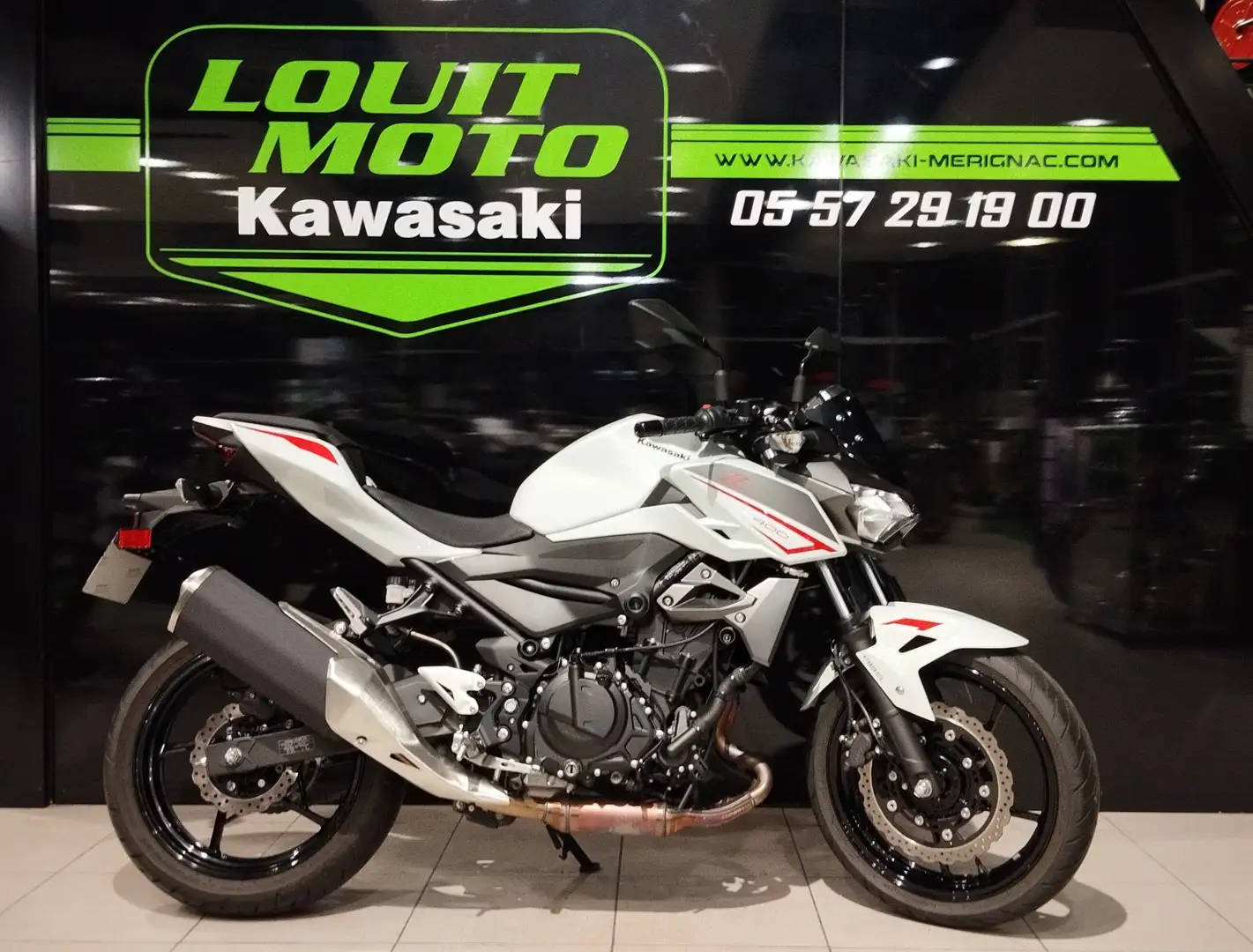 Kawasaki Z 400 Blanc - 1