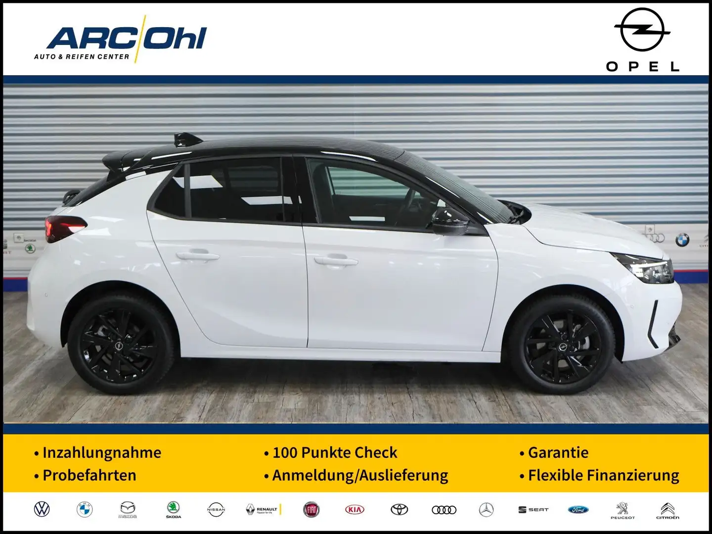 Opel Corsa F 1.2 GS *NAVI/LED/SHZ/PARK&GO/FACELIFT* Weiß - 1