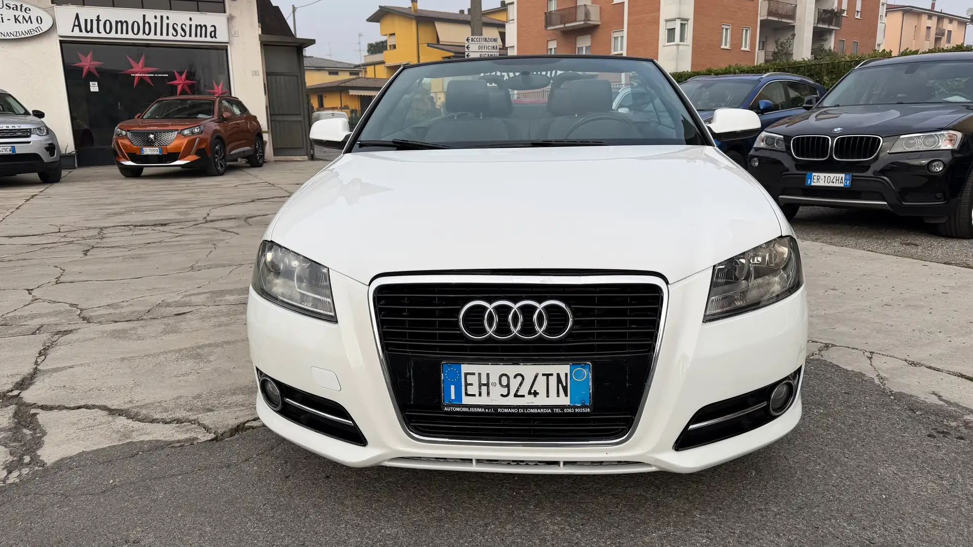Audi A3 A3 II Cabriolet Cabrio 2.0 tdi s-Line Bianco - 2