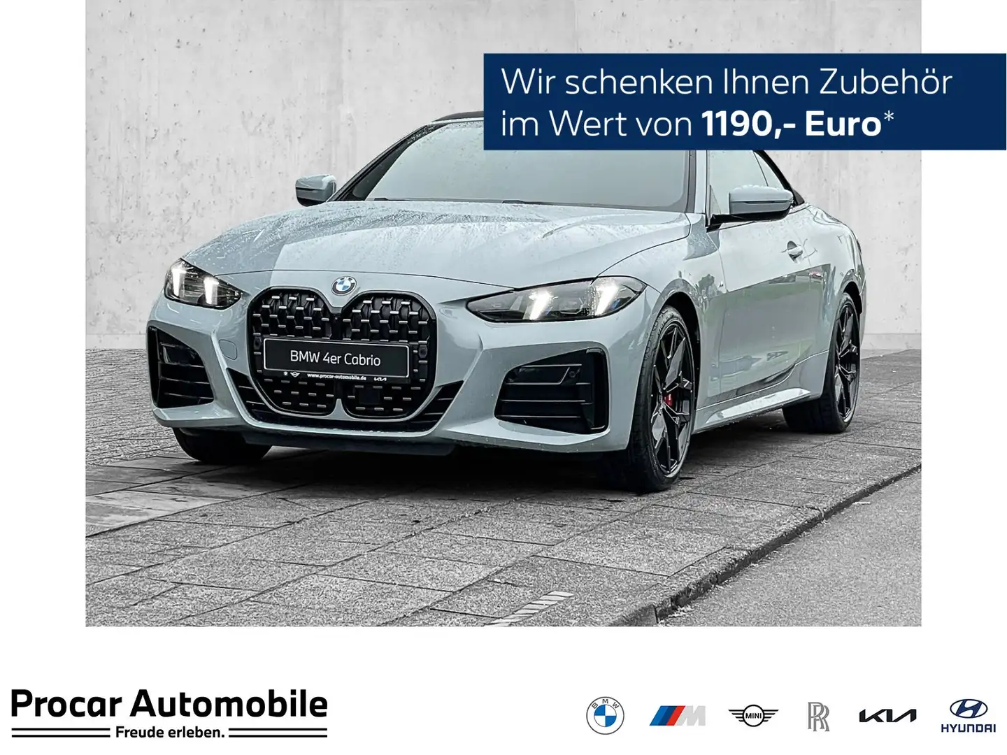 BMW 420 i Cabrio * M Sportpaket * Harman Kardon Surround S Gris - 1