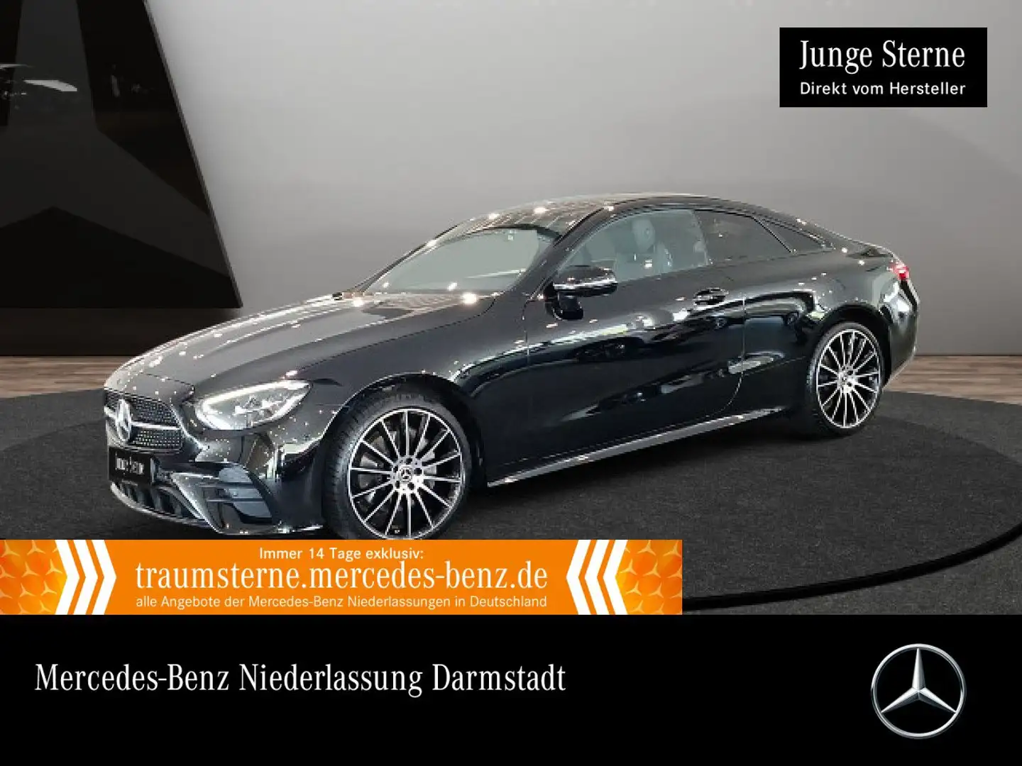 Mercedes-Benz E 200 Coupé 4M AMG+NIGHT+PANO+360+LED+BURMESTER Noir - 1