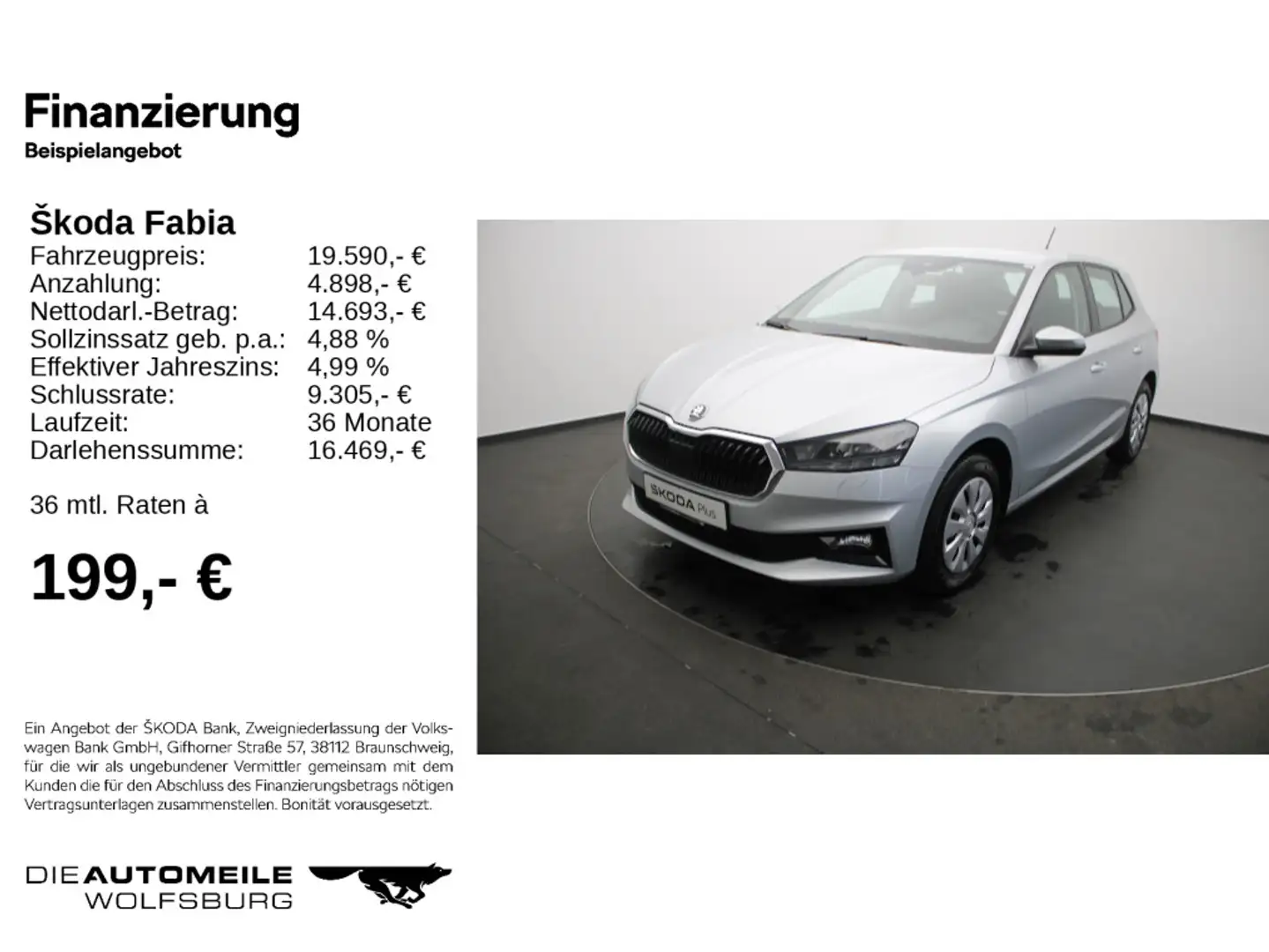 Skoda Fabia 4 IV 1.0 TSI DSG First Edition KLIMA/LED/P Silber - 2